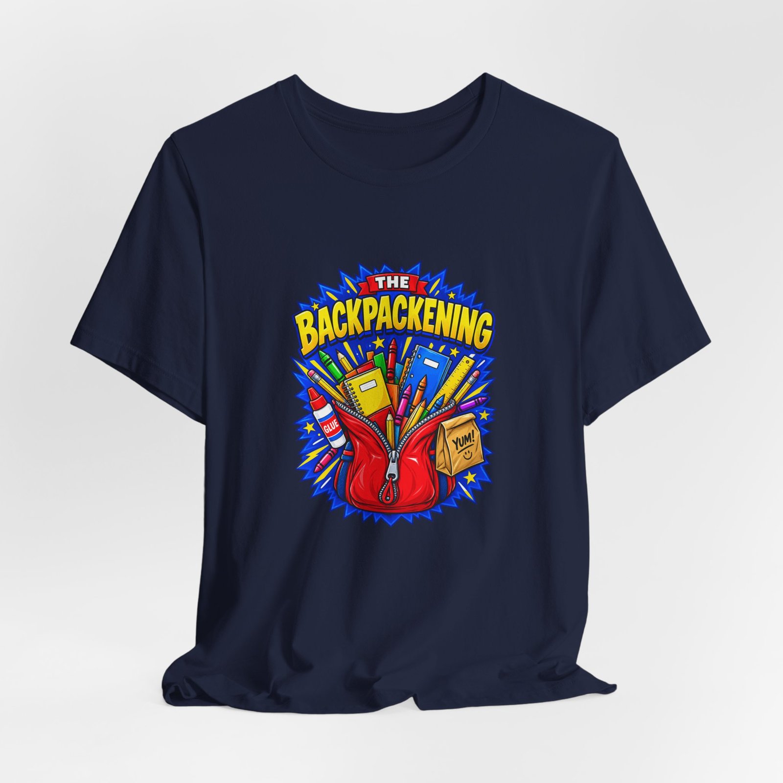 The Backpackening School Supplies Graphic Tee - Image 36