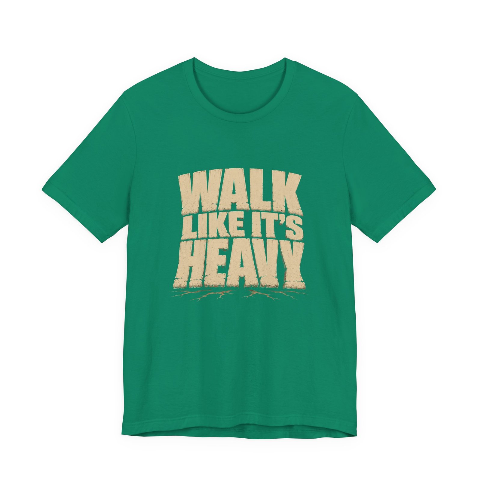 Walk Like It’s Heavy Cracked Lettering Graphic Tee - Image 13
