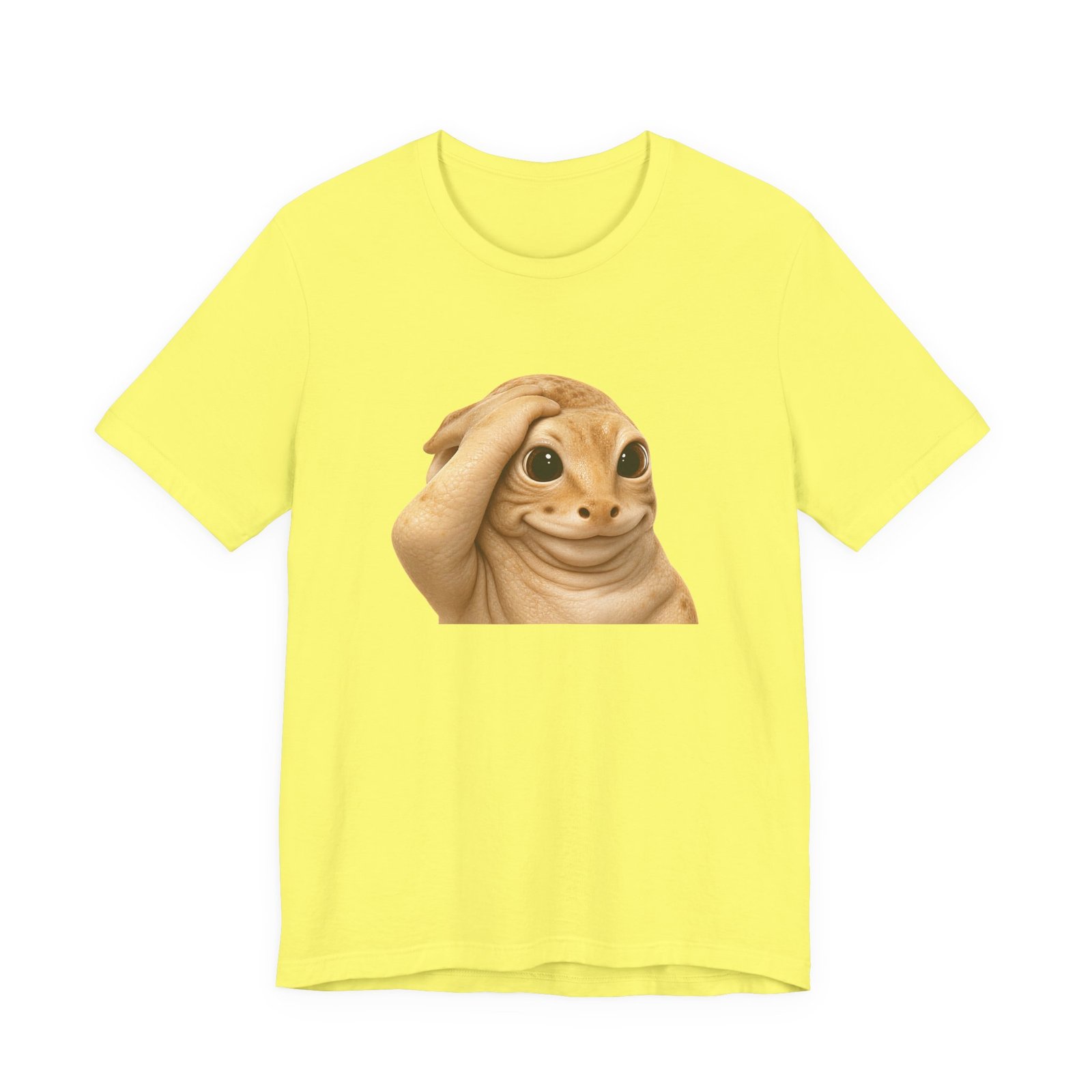 Funny Bashful Cat Reaction Meme Graphic Tee - Image 17