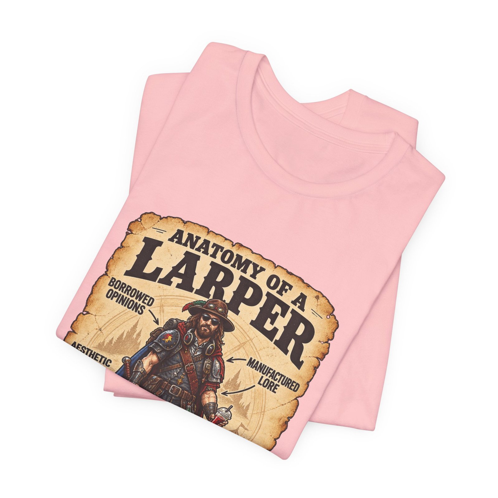 Anatomy Of A Larper Field Reference Humor Graphic Tee - Image 43