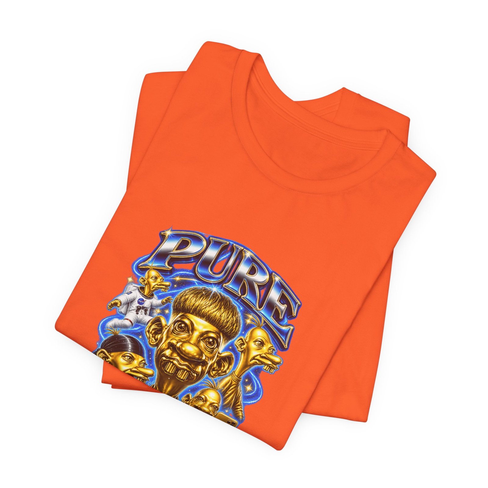 Pure Charisma Aura Neegy Cosmic Selfie Charisma Graphic Tee - Image 7