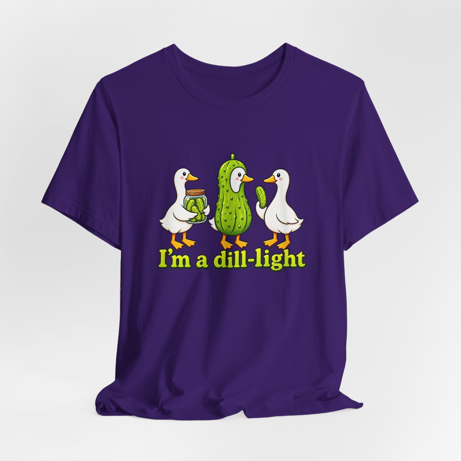 I'm A Dill-Light Funny Goose Pickle Pun Graphic Tee - Image 40
