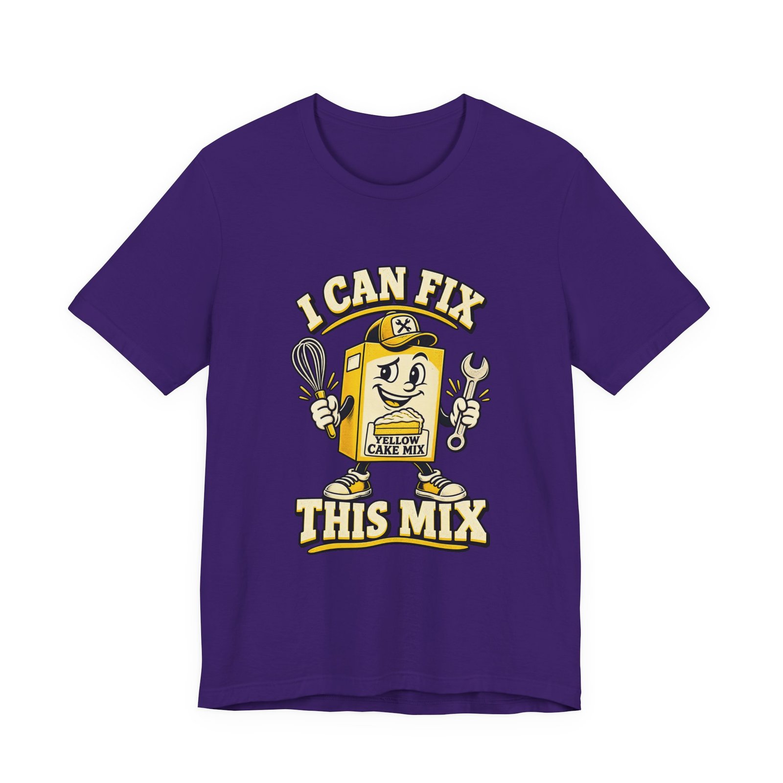 I Can Fix This Mix Yellow Cake Pun Tee - Image 37