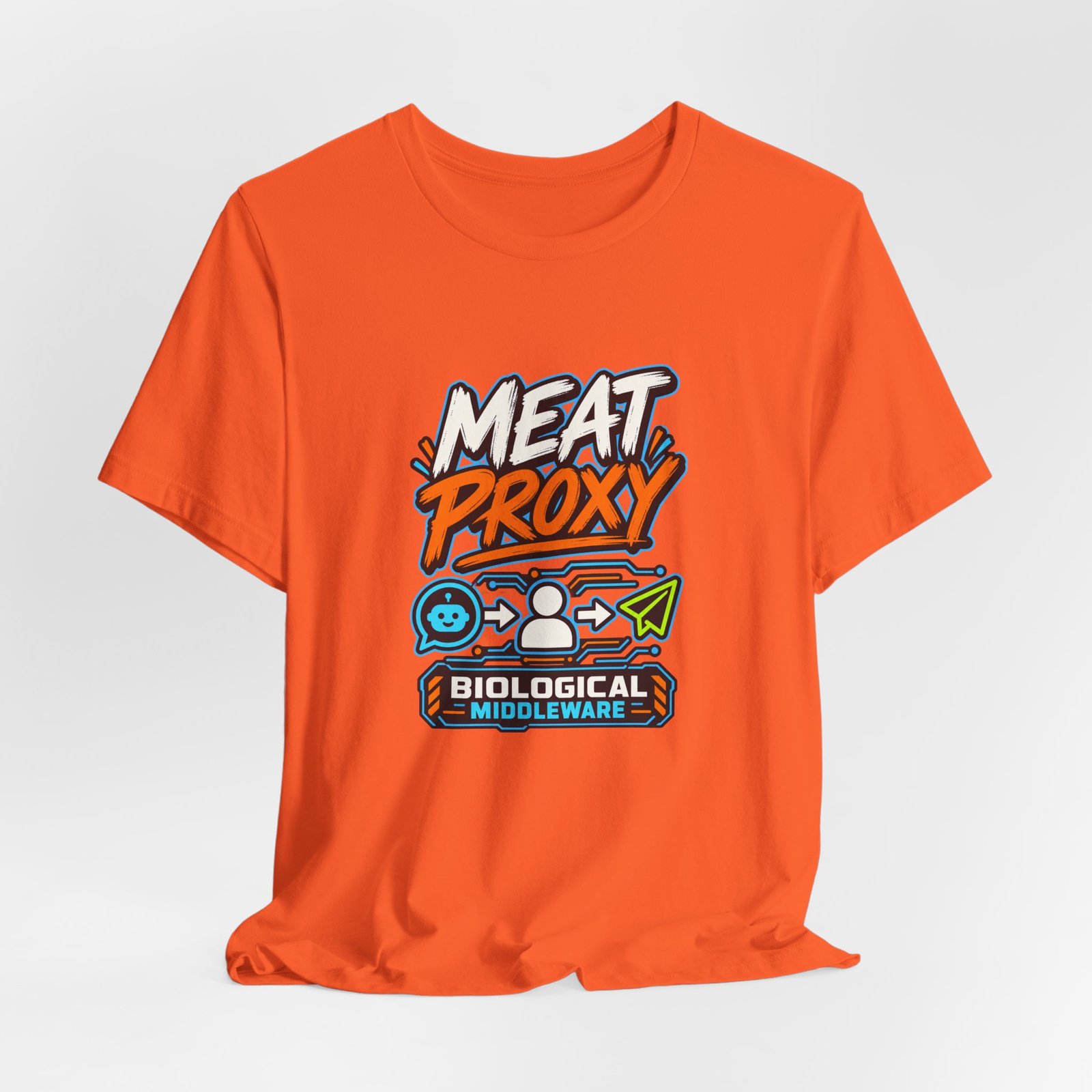 Meat Proxy Human AI Relay Graphic Tee - Image 8
