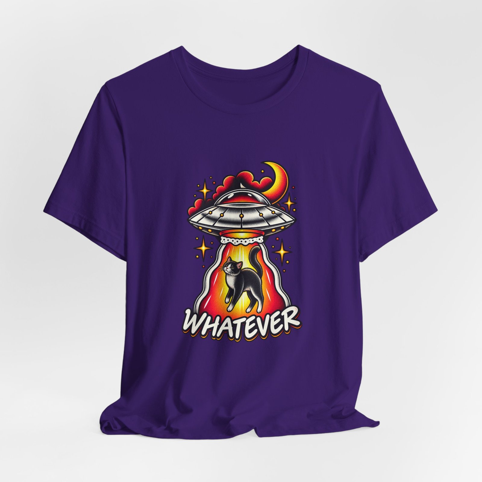 Whatever Spaceship Cat Graphic Tee - Image 40