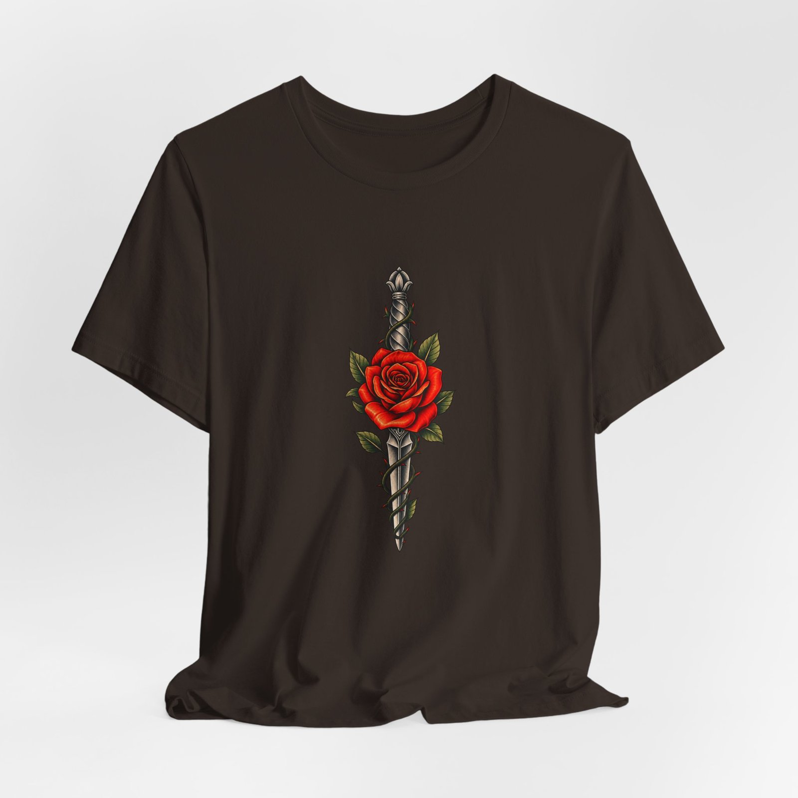 Rose Thorny Dagger Graphic Tee - Image 12