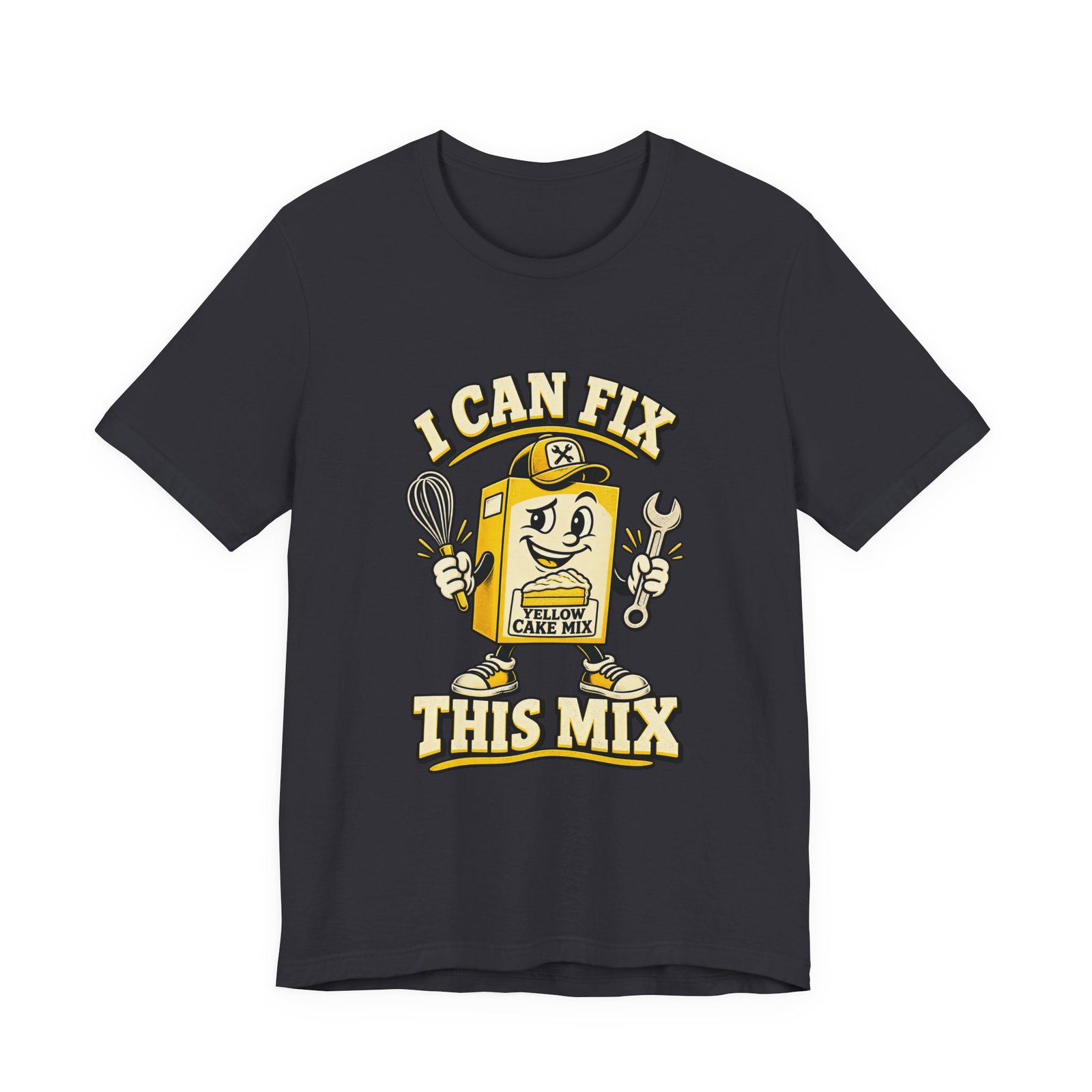 I Can Fix This Mix Yellow Cake Pun Tee - Image 21