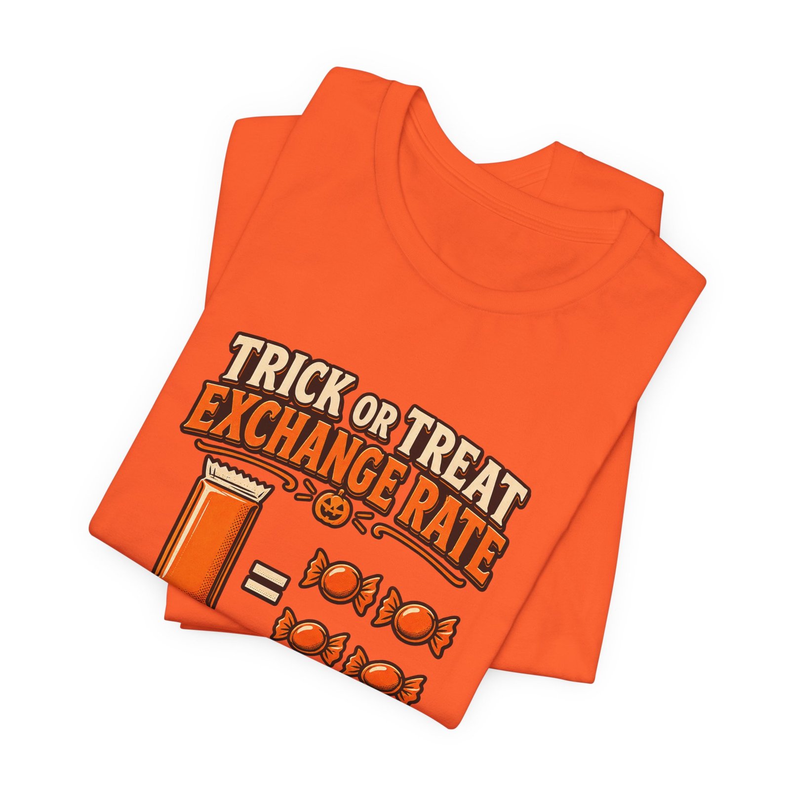 Trick Treat Candy Exchange Rate Halloween Graphic Tee - Image 7
