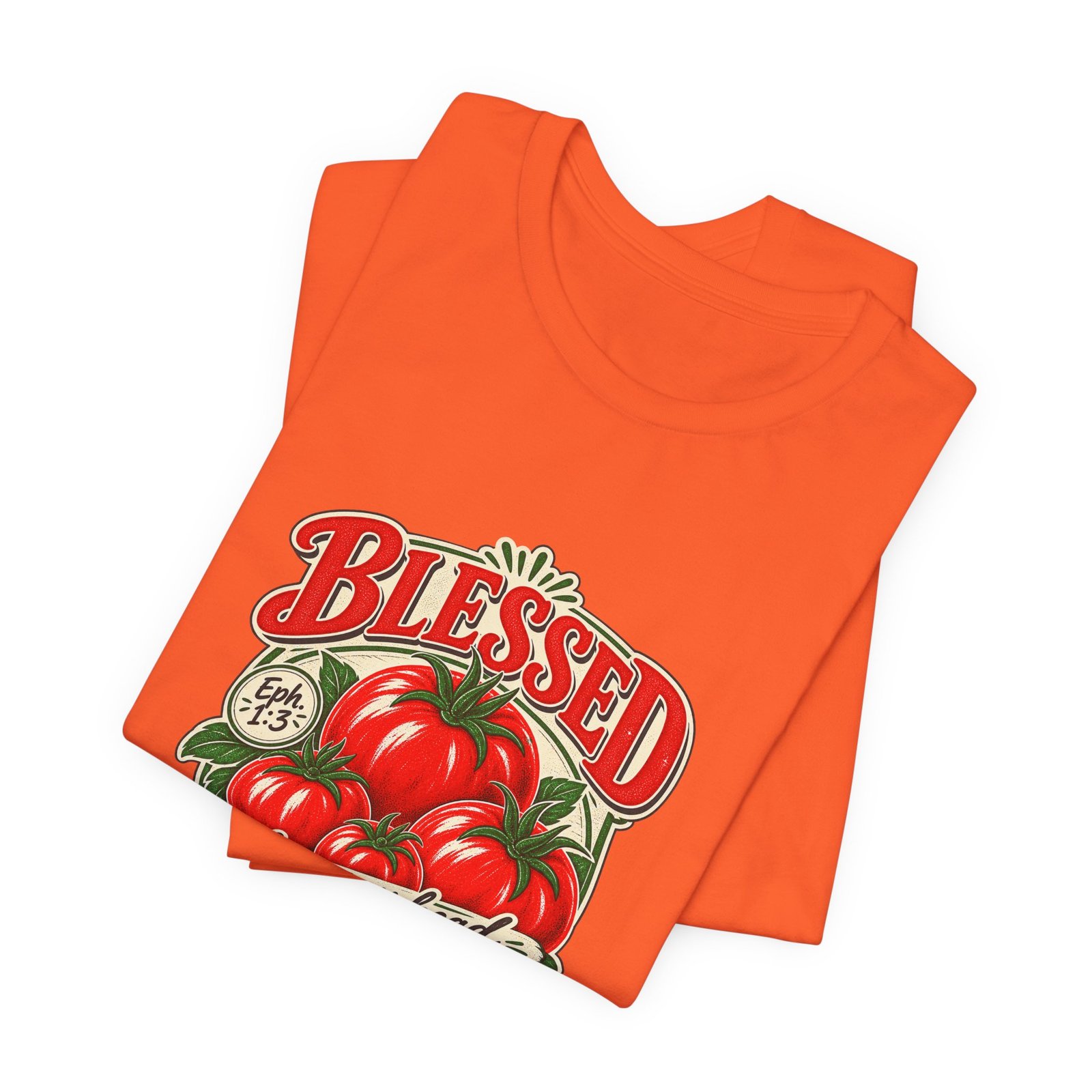 Blessed From My Head To-Ma-Toes Tomato Pun Graphic Tee - Image 7