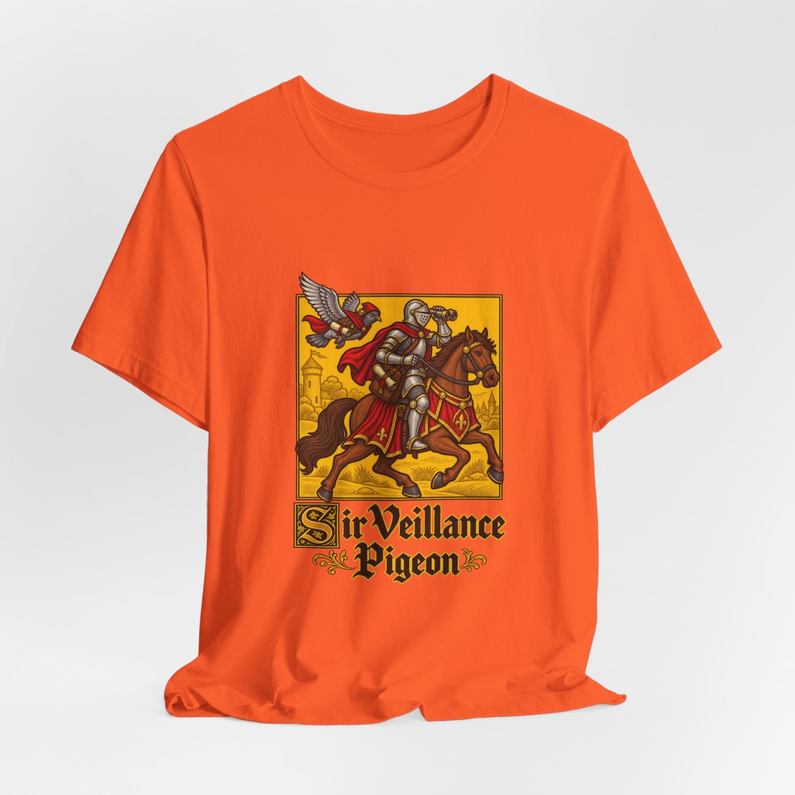 Sir Veillance Pigeon Medieval Knight Binoculars Design - Image 8