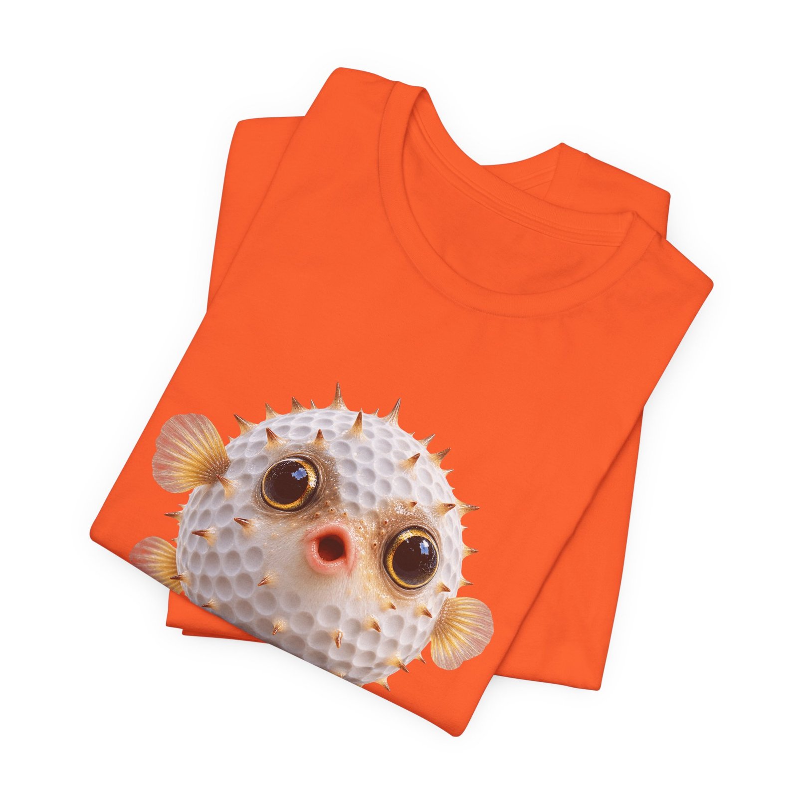Golf Ball Pufferfish Graphic Tee - Image 7