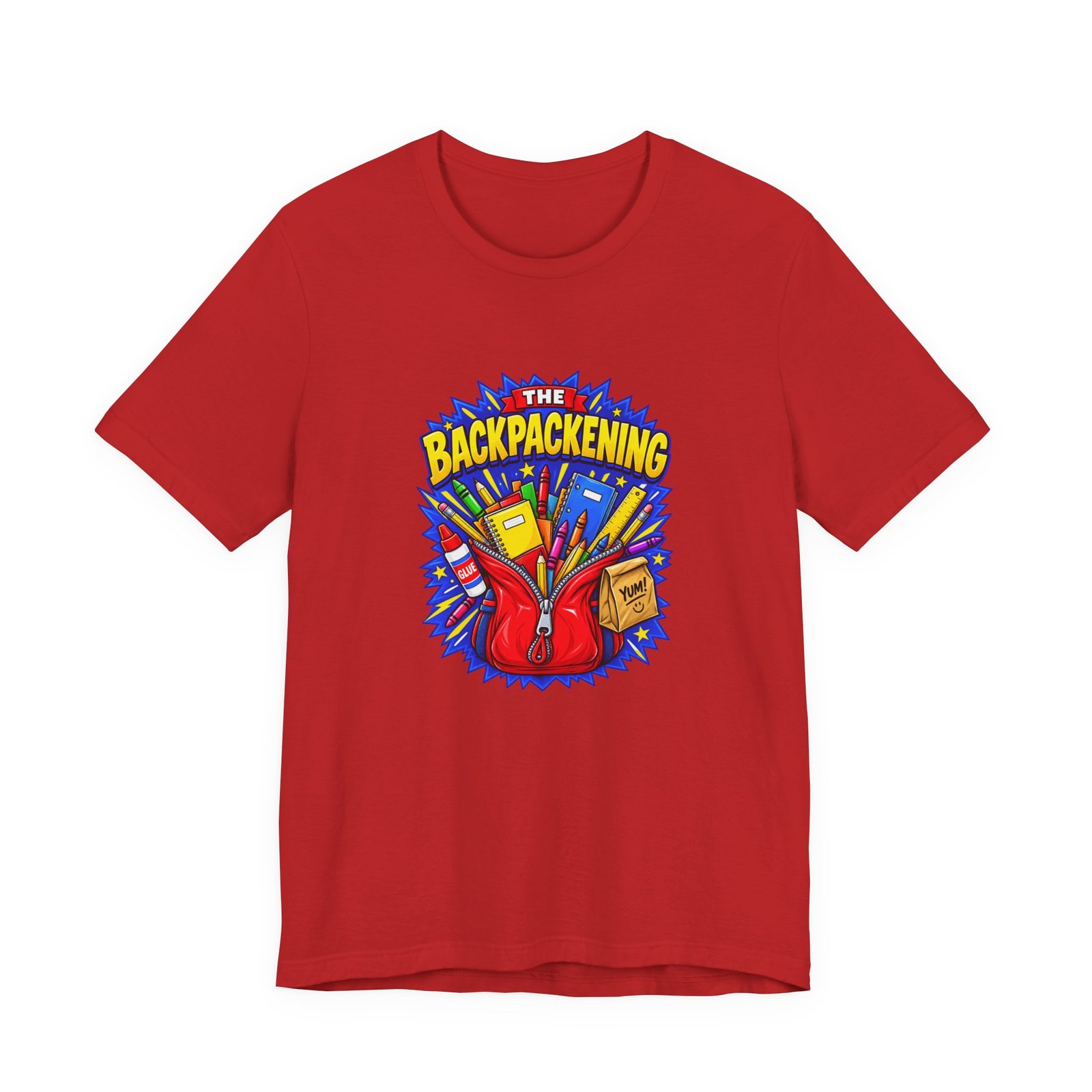 The Backpackening School Supplies Graphic Tee - Image 45