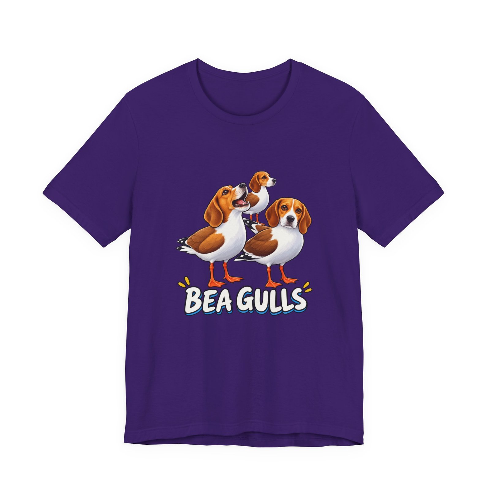 Beagulls Funny Beagle Seagull Pun Hybrid Birds Graphic Tee - Image 37