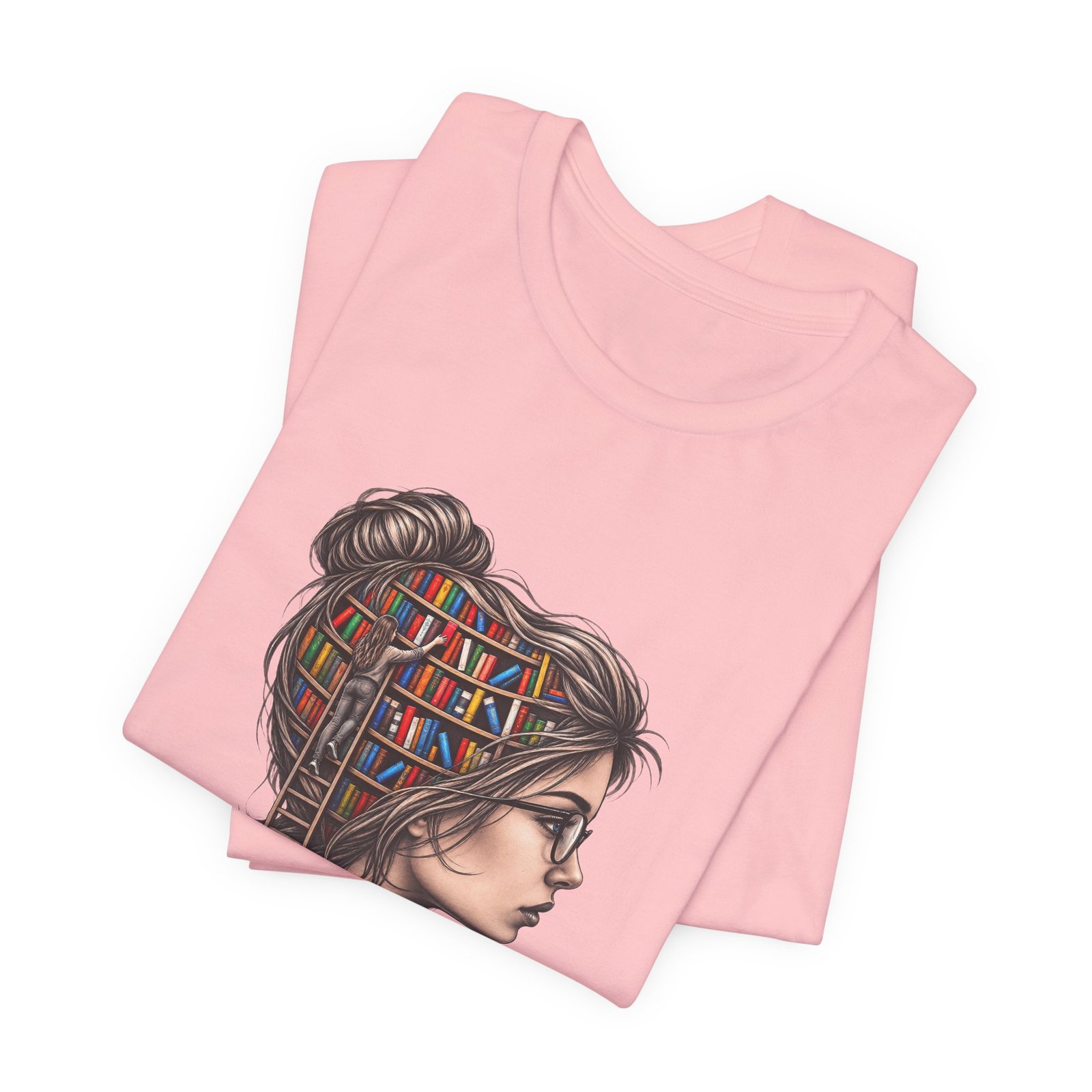 Library Mind Book Reader Graphic Tee - Image 15