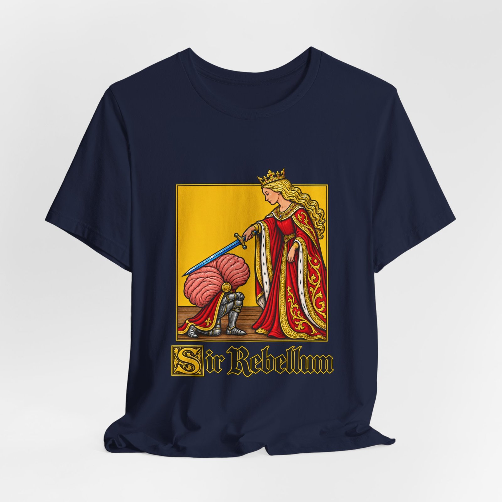 Medieval Cerebellum Knight Anatomy Pun Tee - Image 36