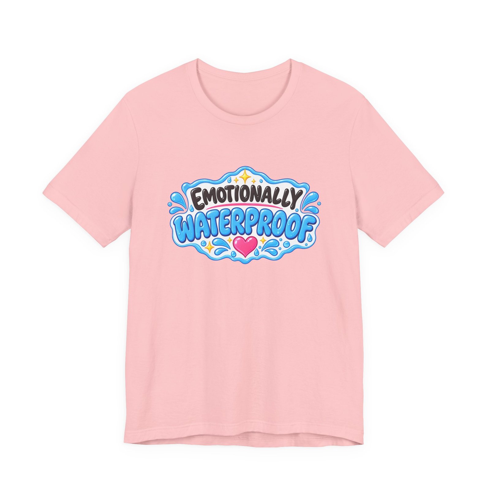 Emotionally Waterproof Makeup Humor Graphic Tee - Image 41