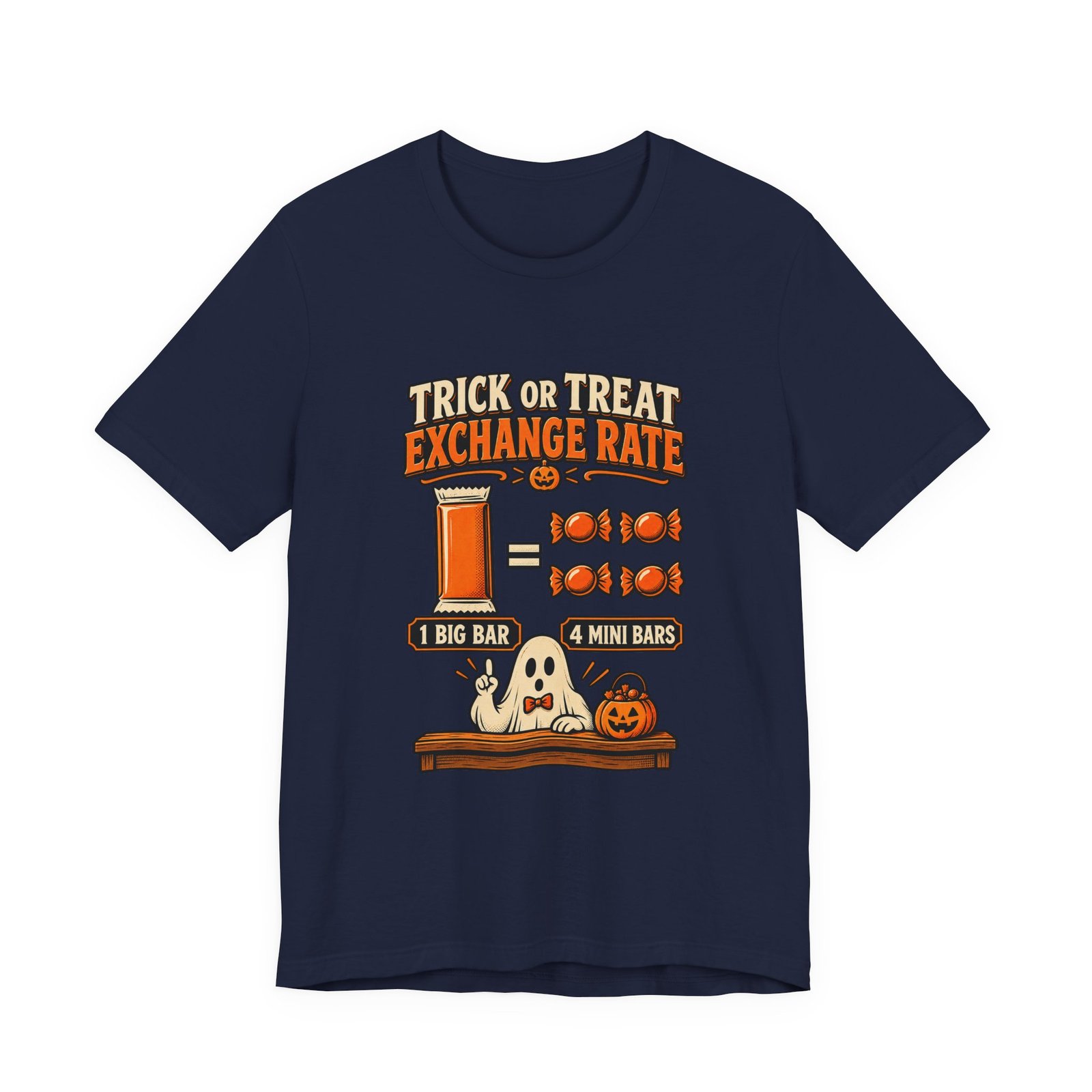 Trick Treat Candy Exchange Rate Halloween Graphic Tee - Image 33