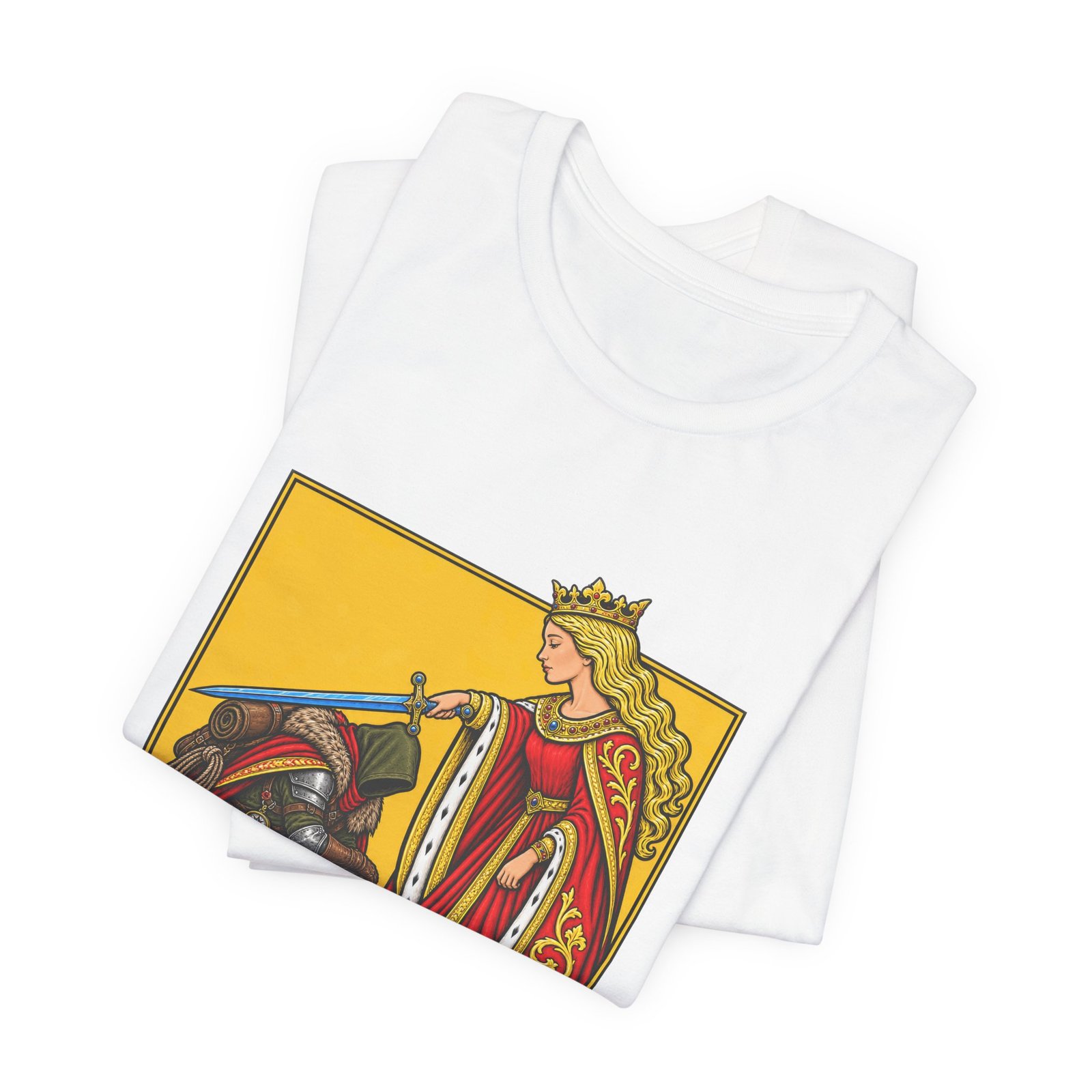 Sir Vival Instinct Medieval Survivalist Pun Graphic Tee - Image 3