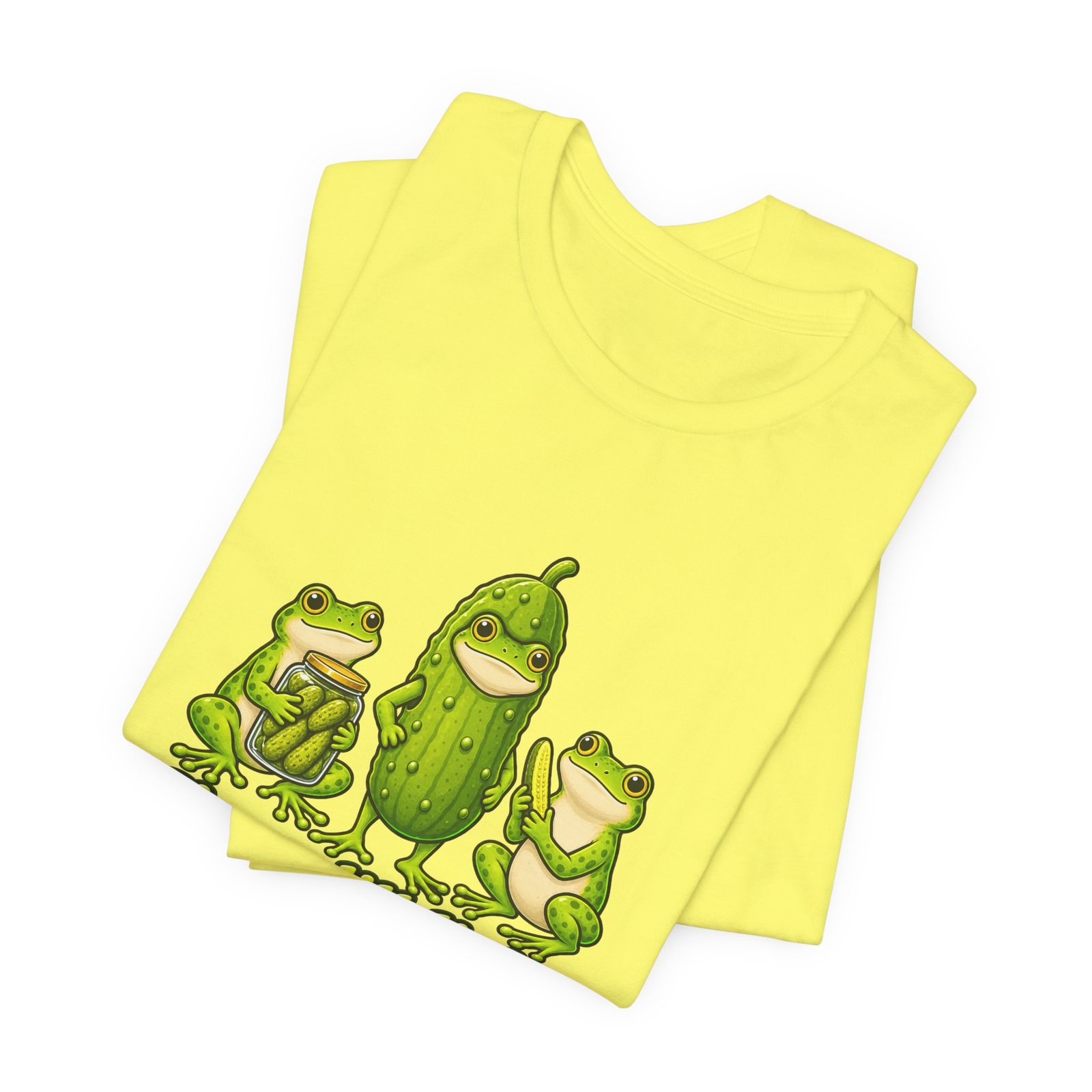 Im A Dill Light Funny Frog Pickle Pun Graphic Tee - Image 19