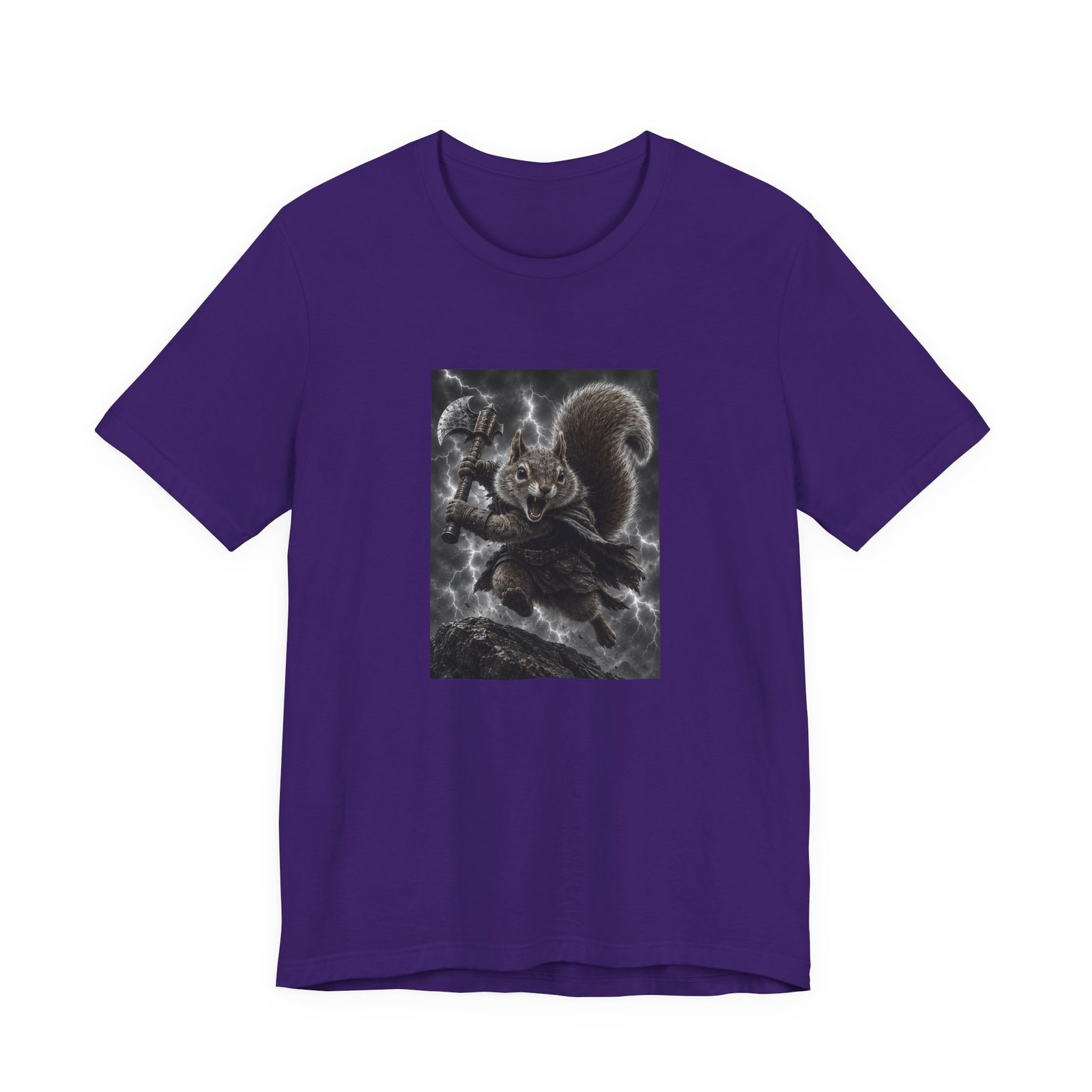Epic Squirrel Warrior With Axe Graphic Tee - Image 37