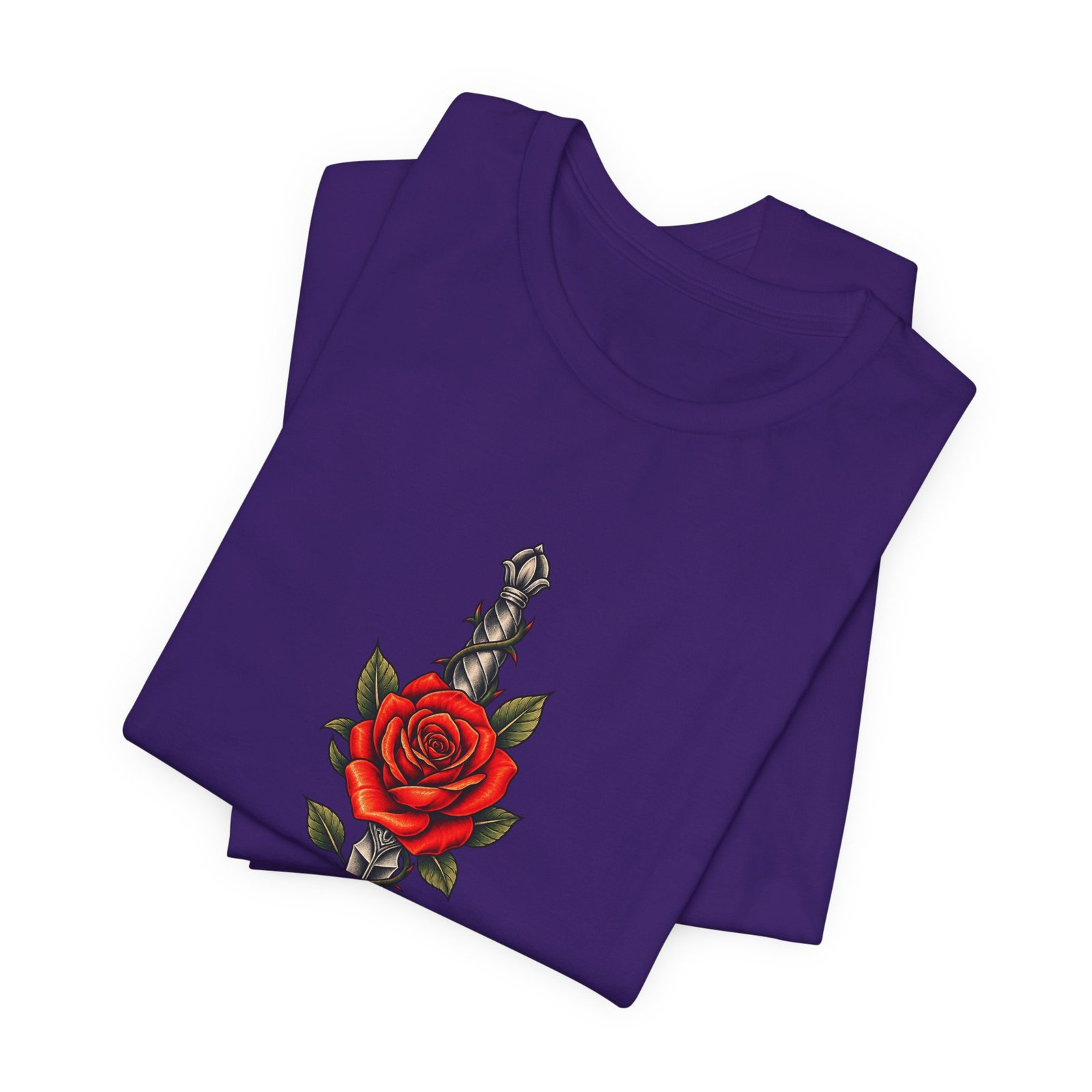 Rose Thorny Dagger Graphic Tee - Image 39