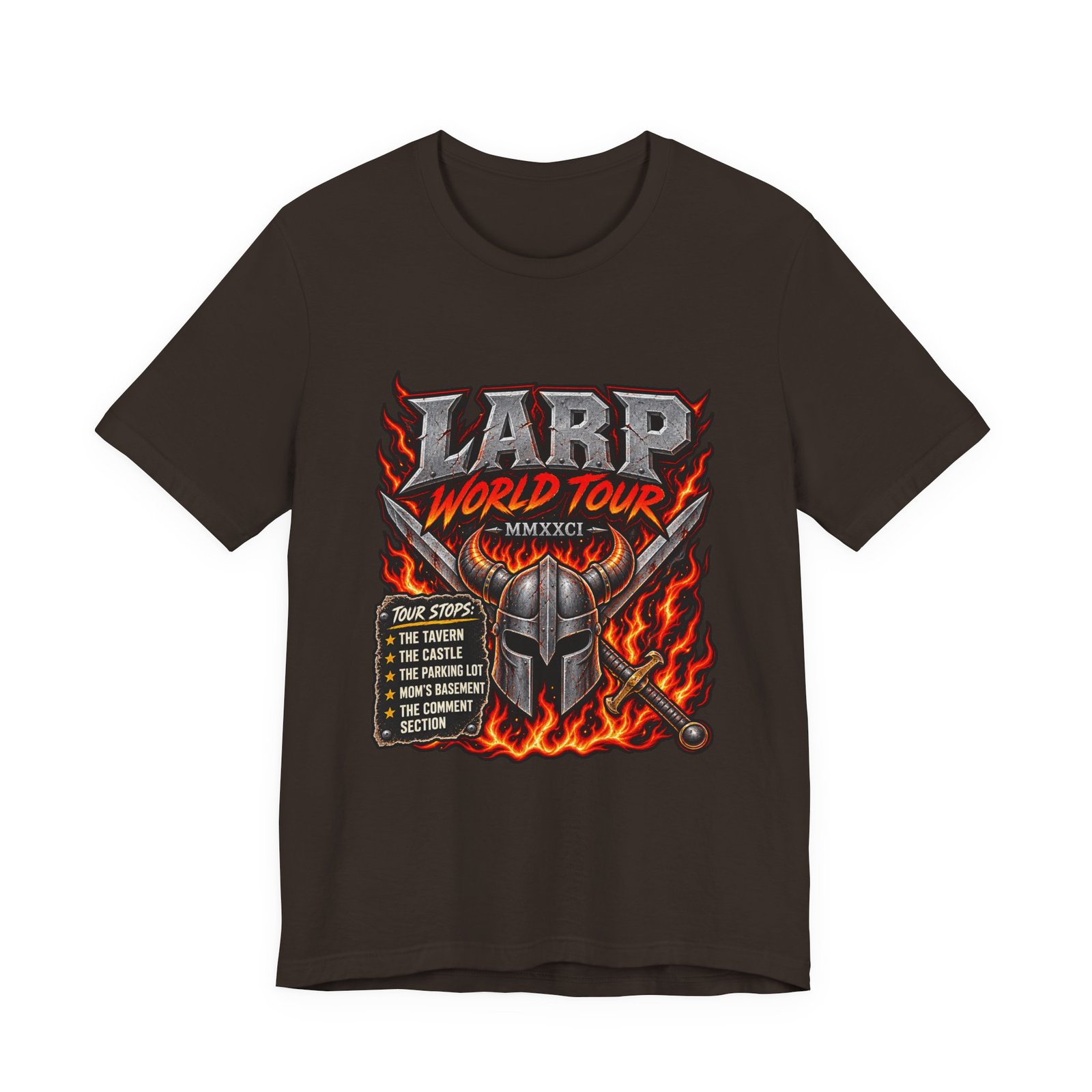 LARP Tour Fantasy Role Playing Humor Graphic Tee