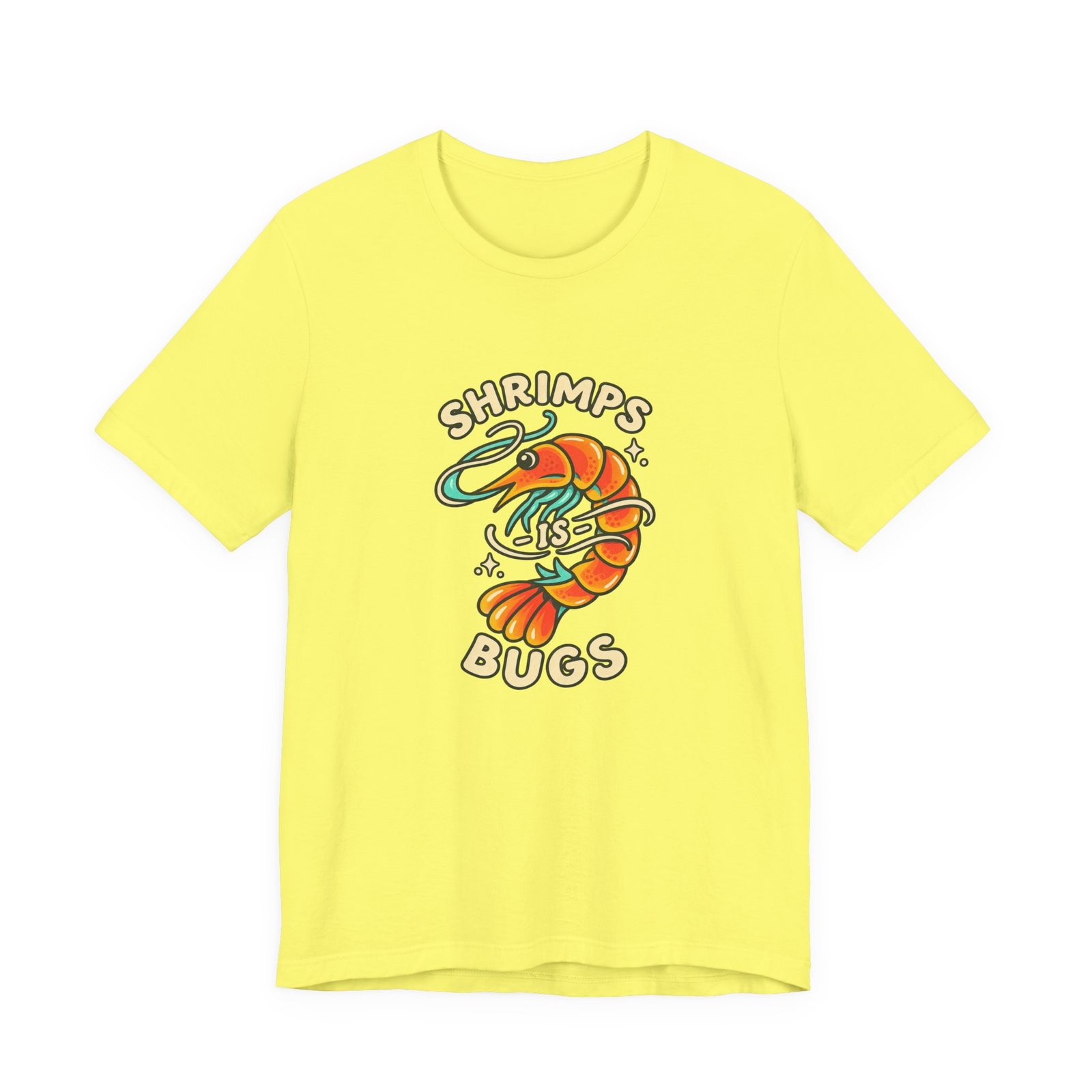Shrimps Is Bugs Cartoon Shrimp Meme Tee - Image 17