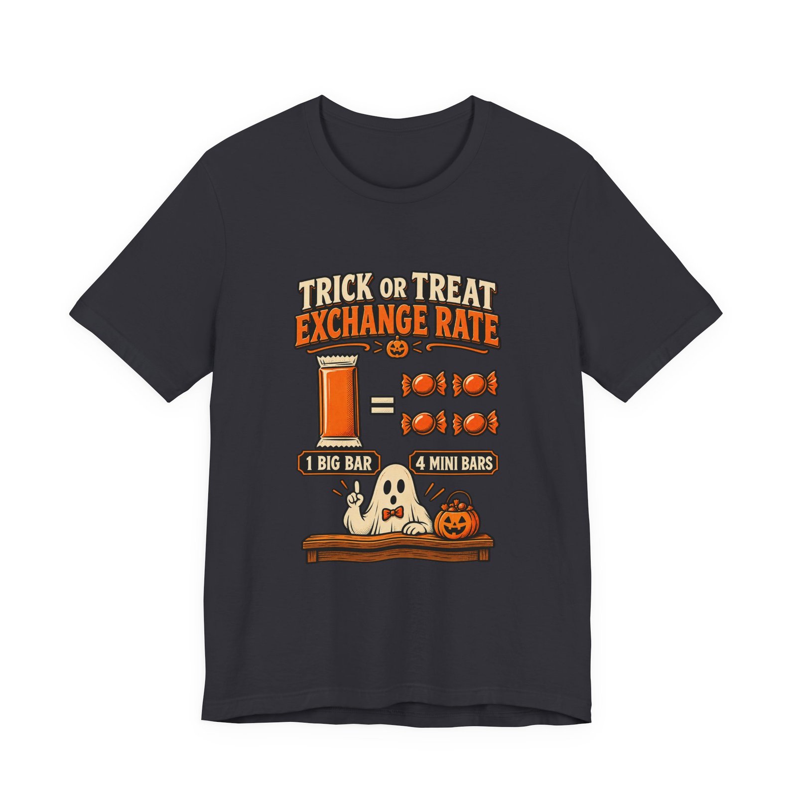 Trick Treat Candy Exchange Rate Halloween Graphic Tee - Image 21