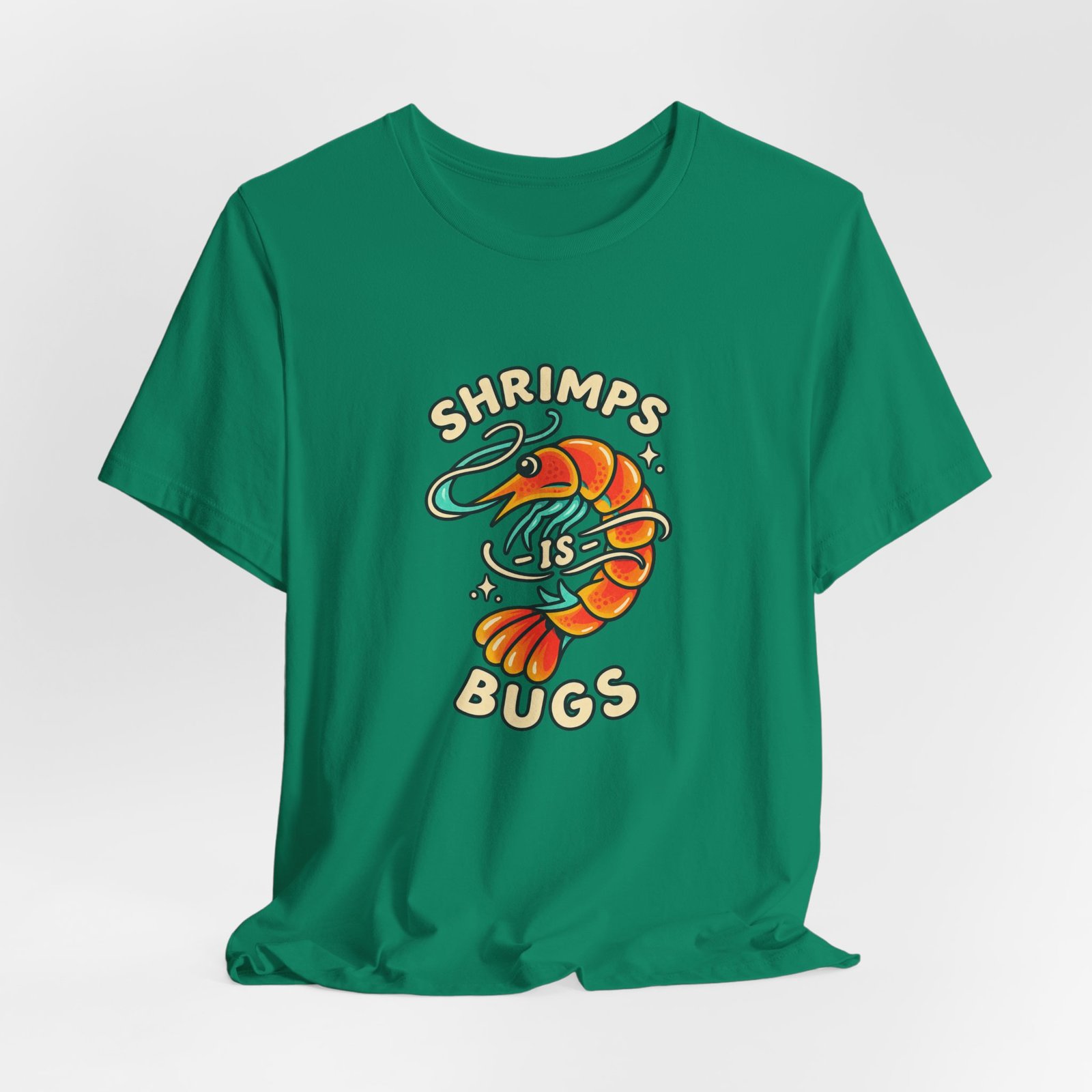 Shrimps Is Bugs Cartoon Shrimp Meme Tee - Image 28