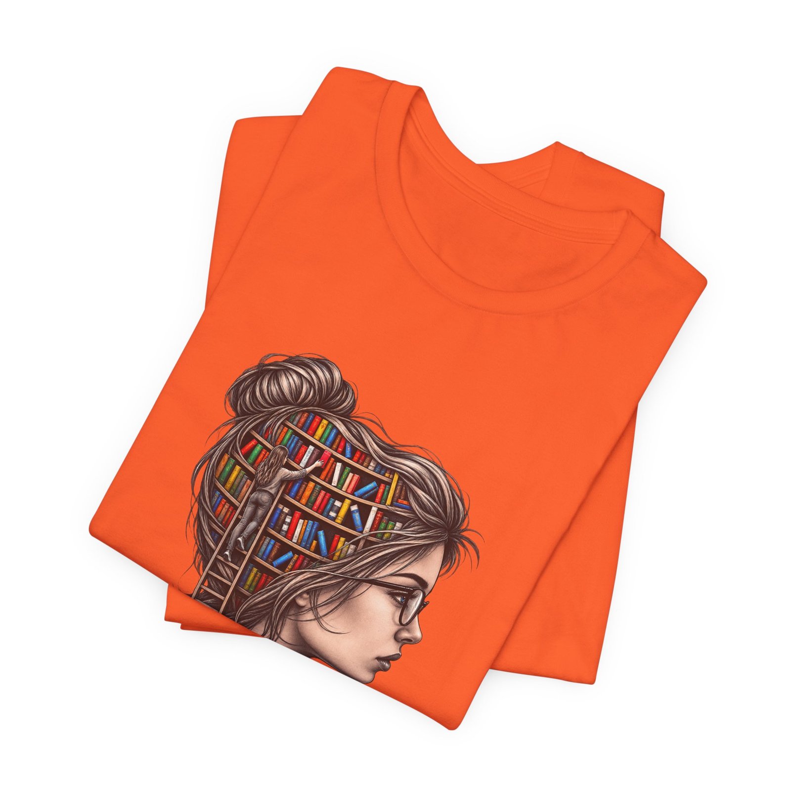 Library Mind Book Reader Graphic Tee - Image 7