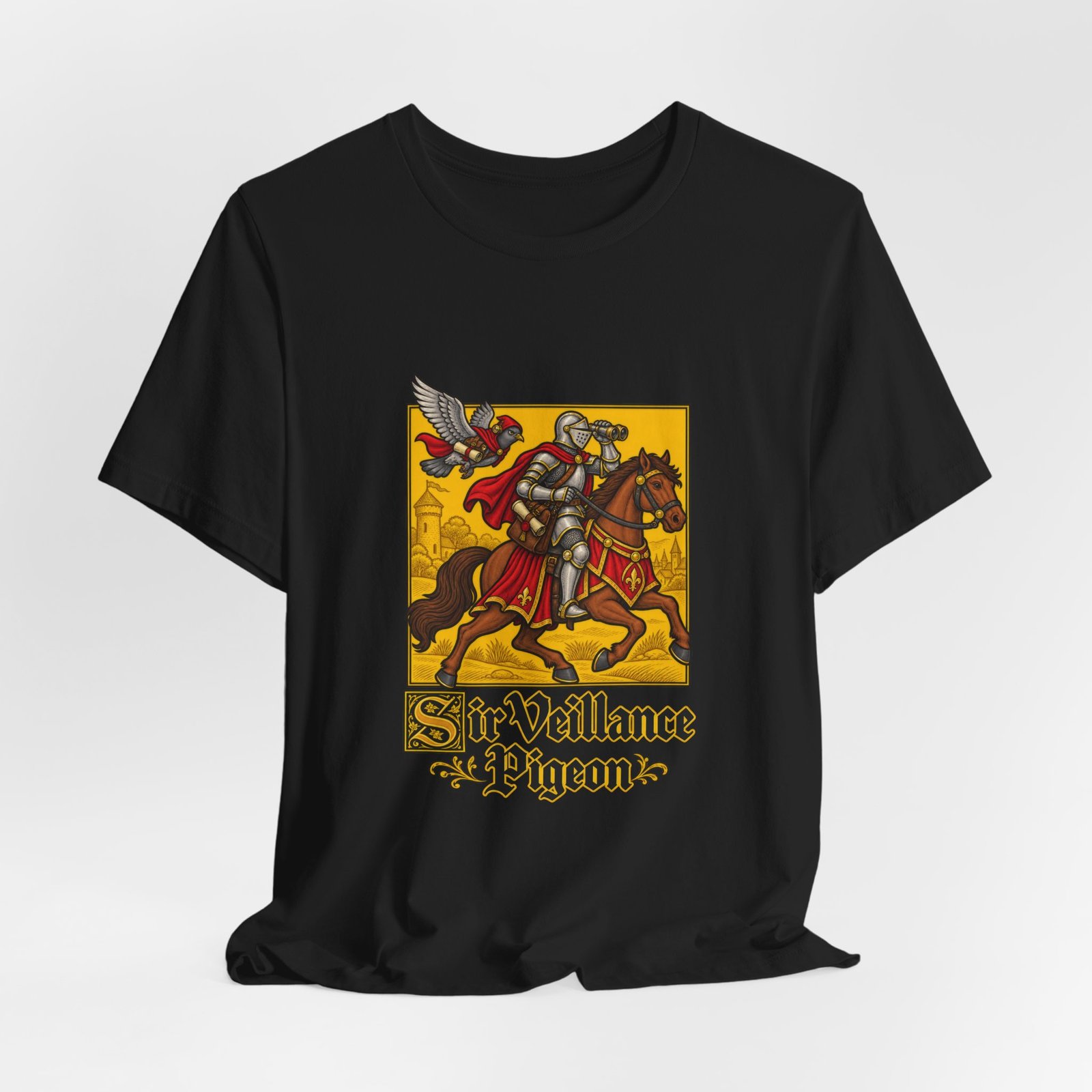 Sir Veillance Pigeon Medieval Knight Binoculars Design - Image 16