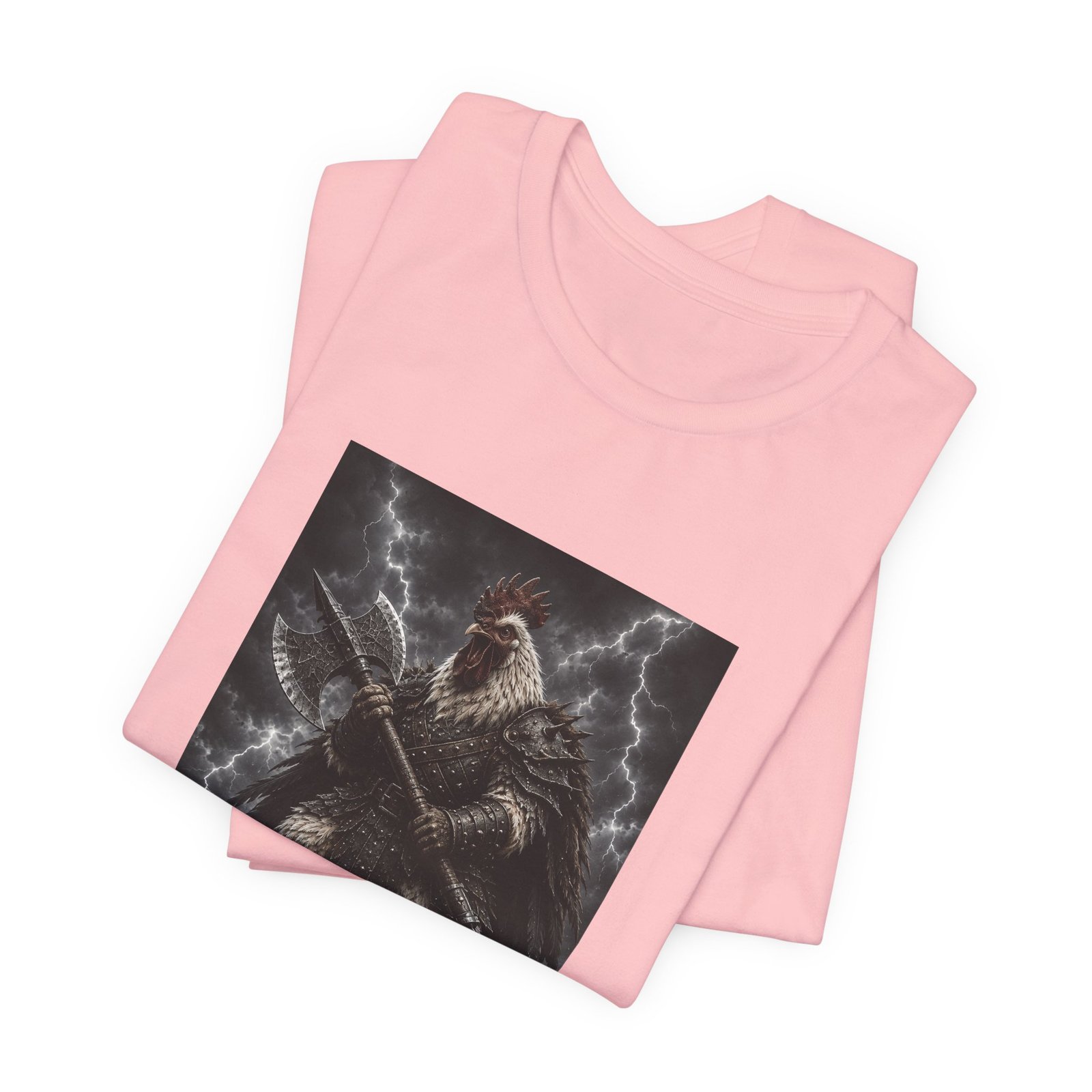Fantasy Rooster War Lightning Axe Graphic Tee - Image 43