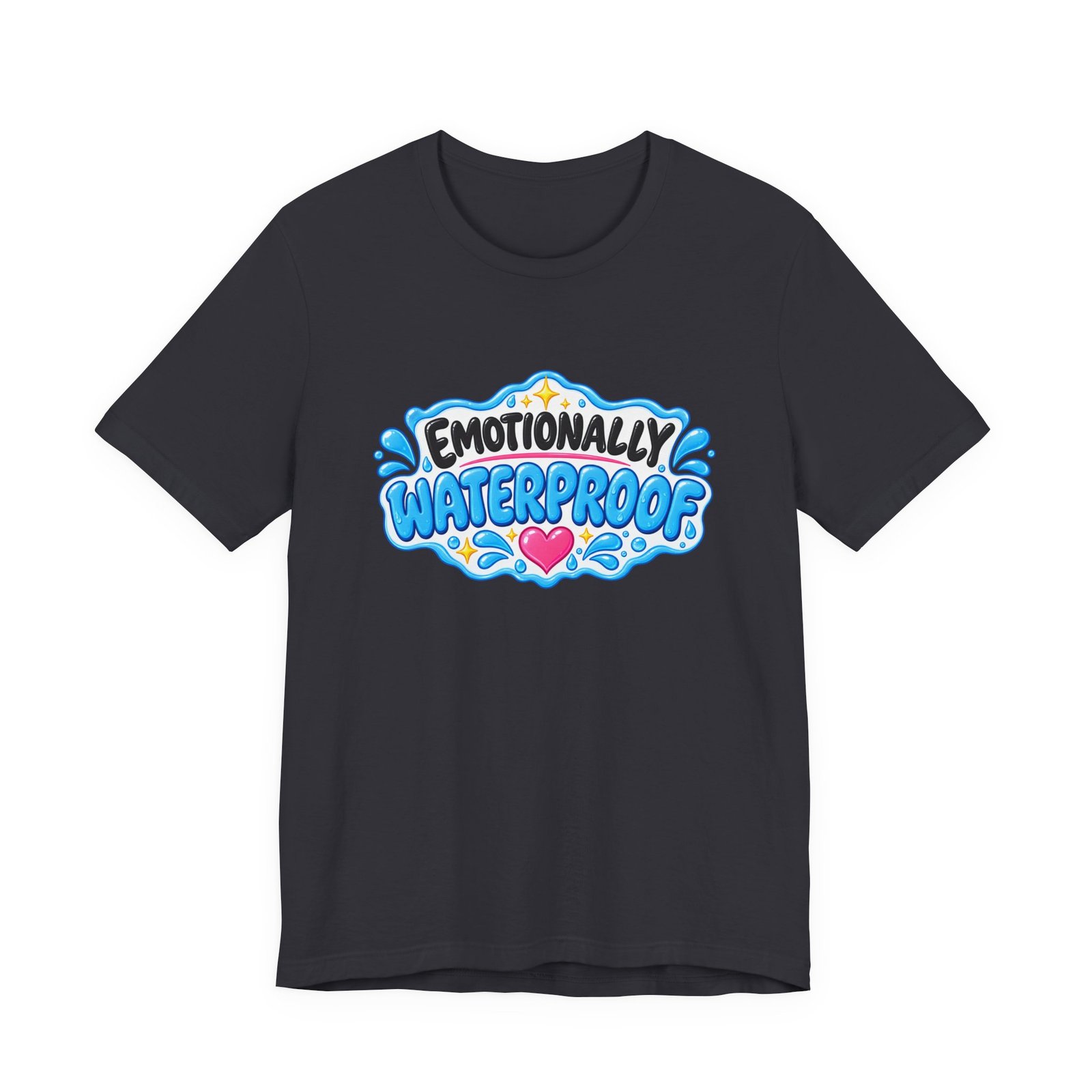 Emotionally Waterproof Makeup Humor Graphic Tee - Image 21