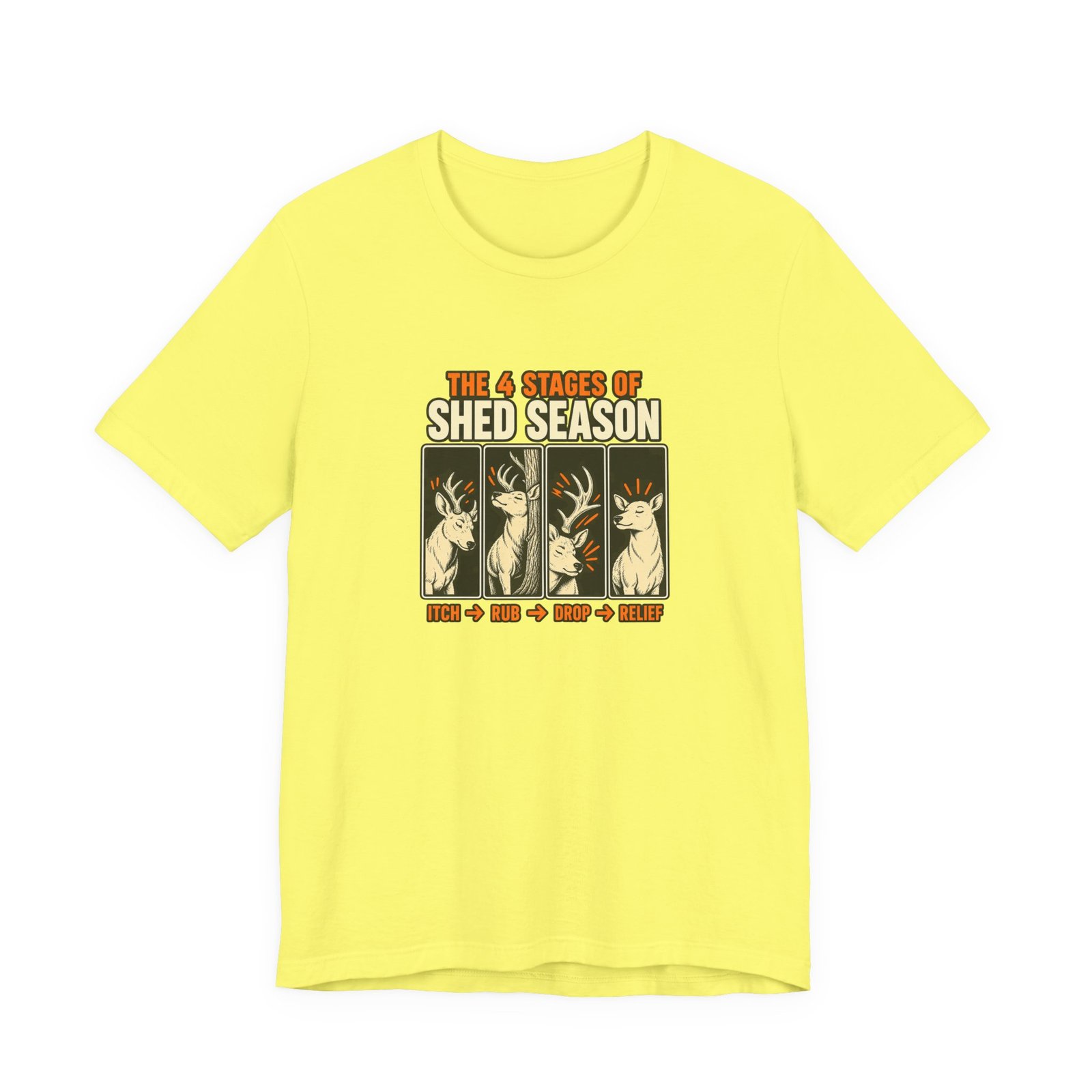 Funny Deer Shed Season Antler Shedding Graphic Tee - Image 17