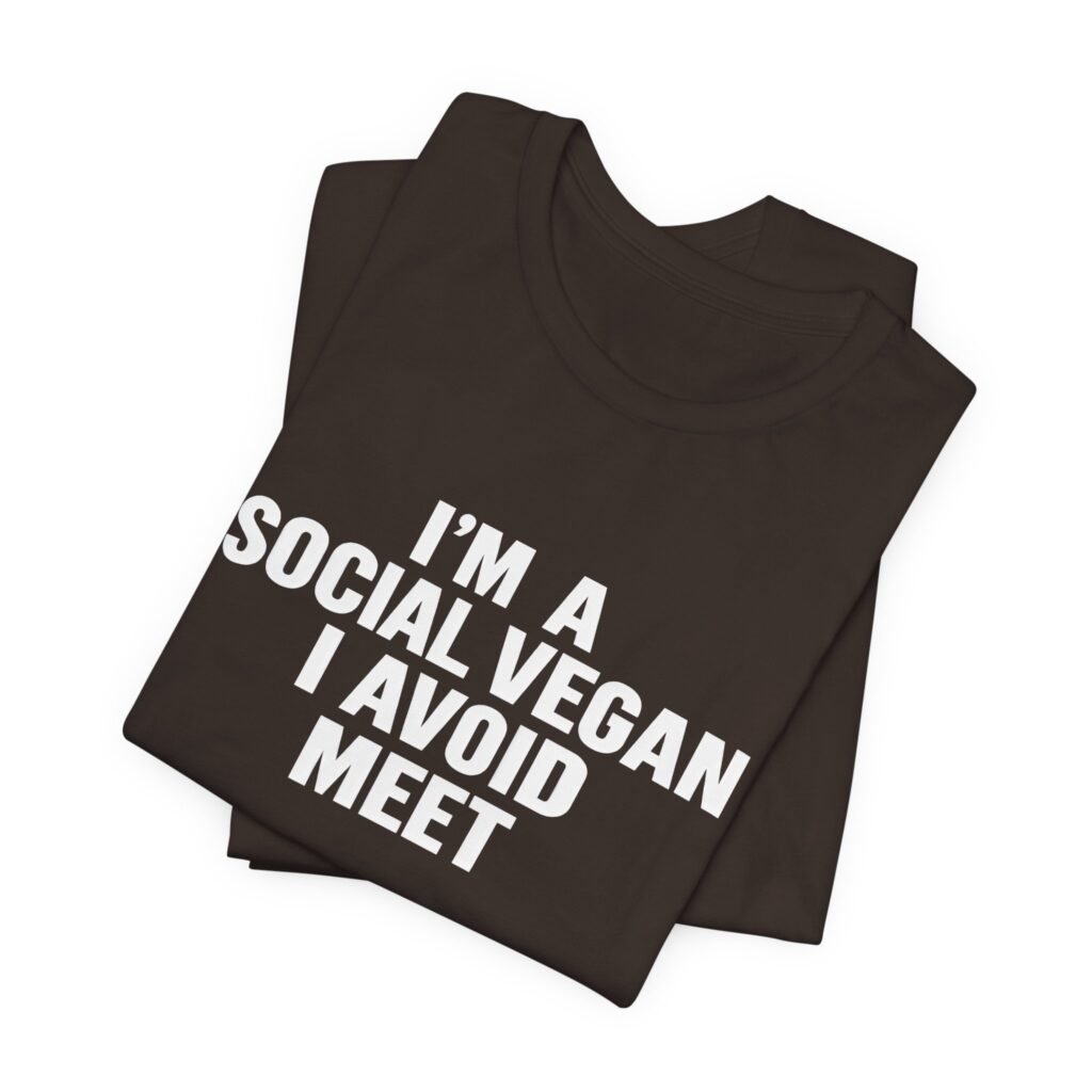 Social Vegan I Avoid Meet Wordplay