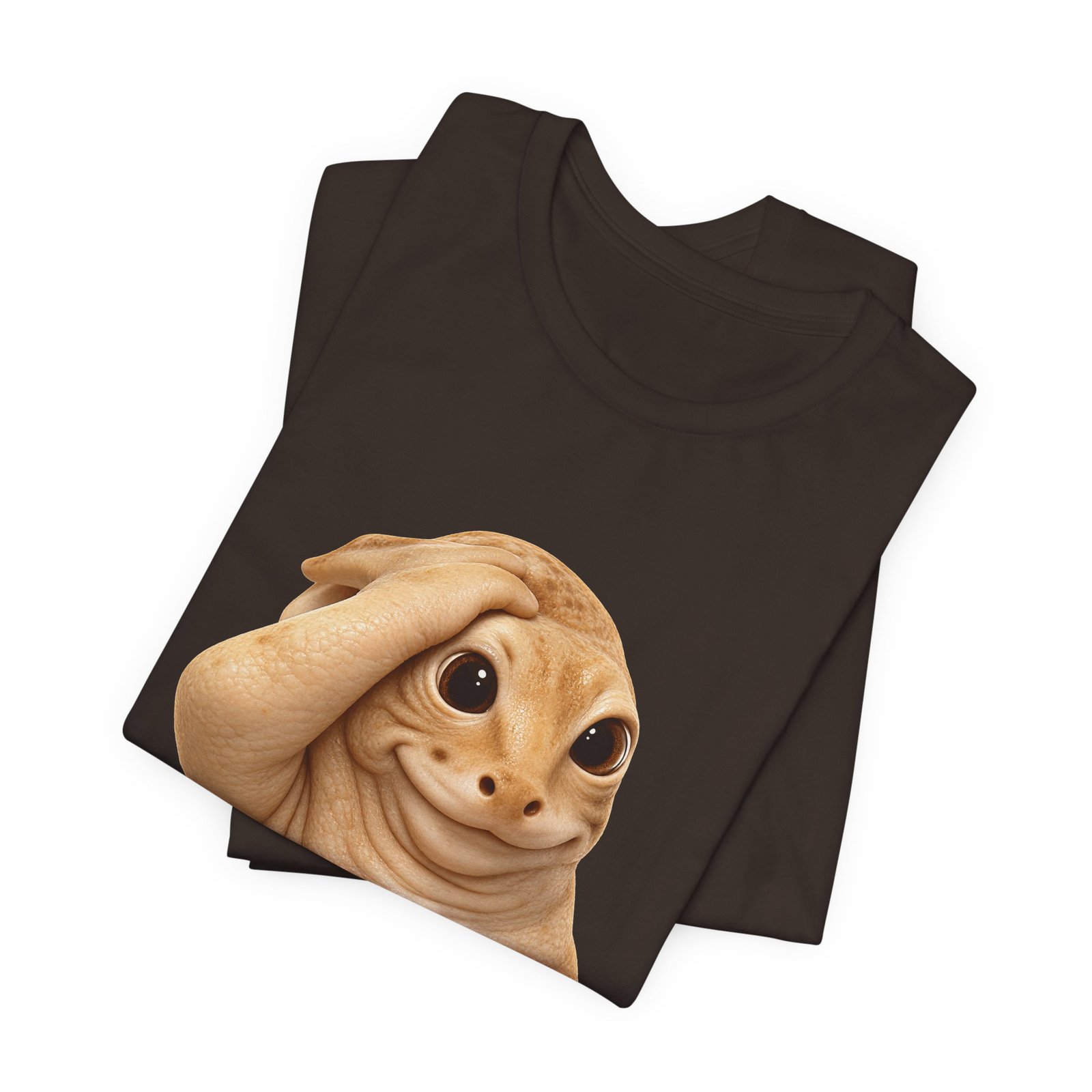 Funny Bashful Cat Reaction Meme Graphic Tee - Image 11
