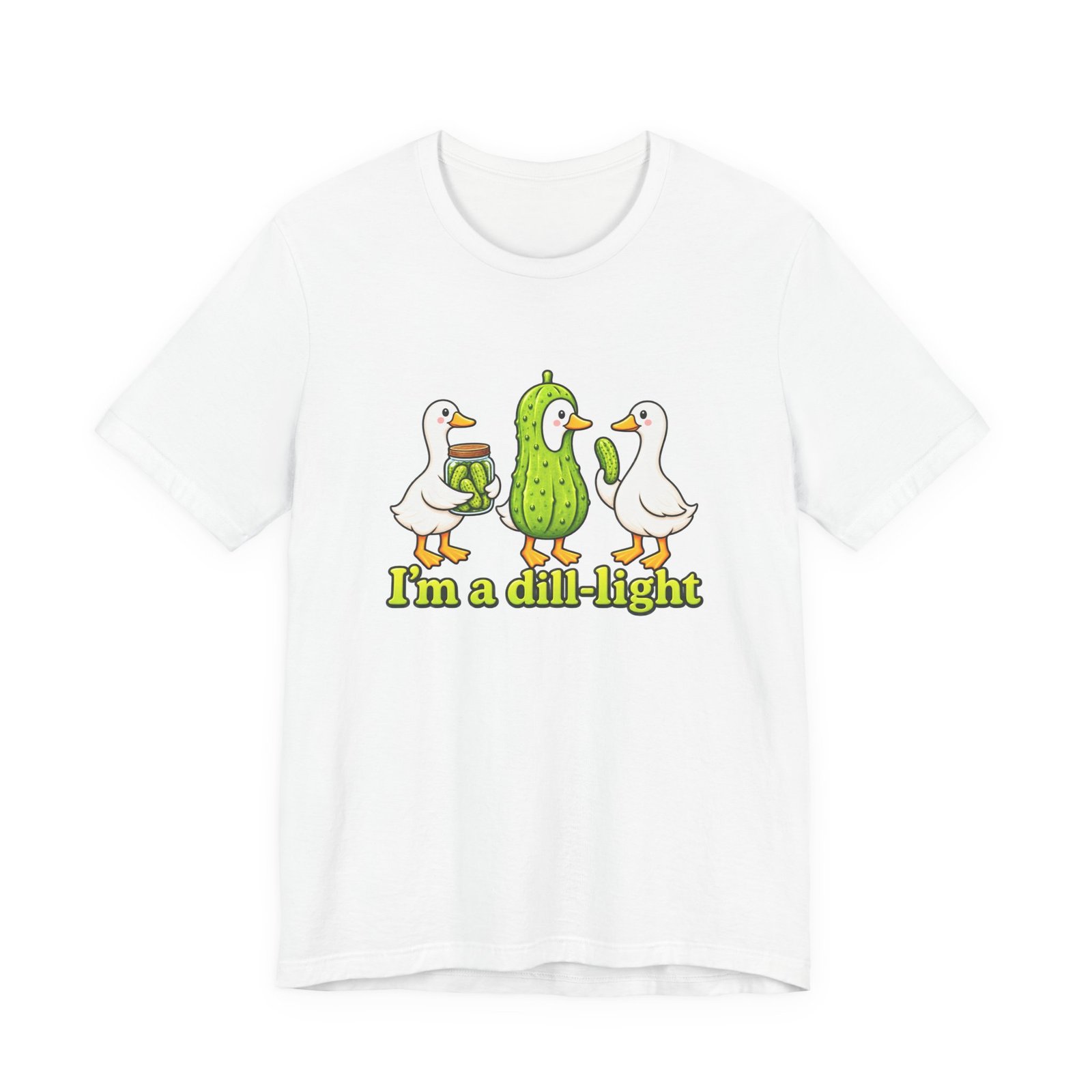 I'm A Dill-Light Funny Goose Pickle Pun Graphic Tee