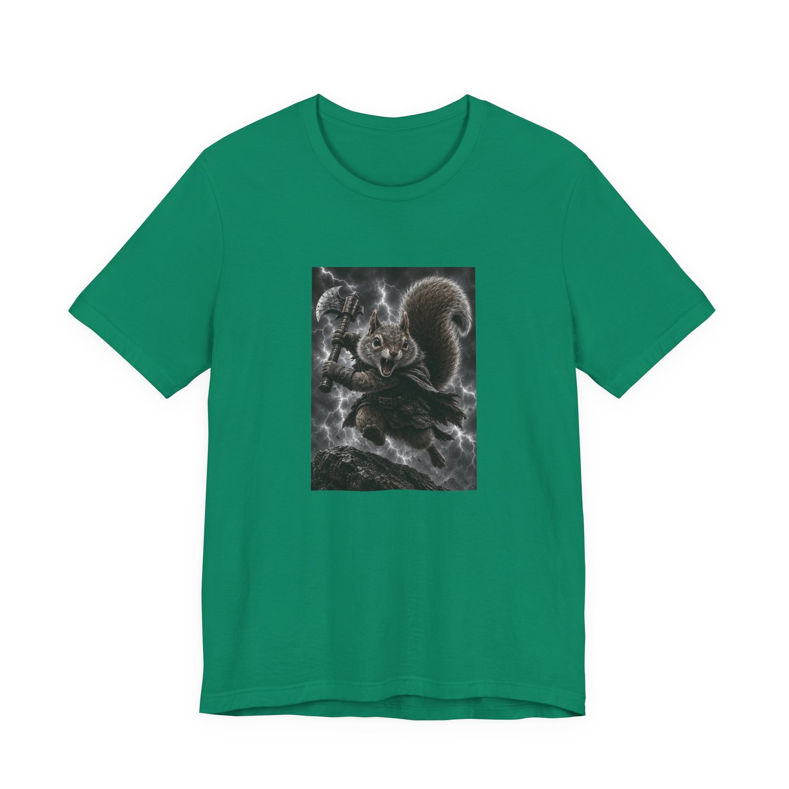 Epic Squirrel Warrior With Axe Graphic Tee - Image 25