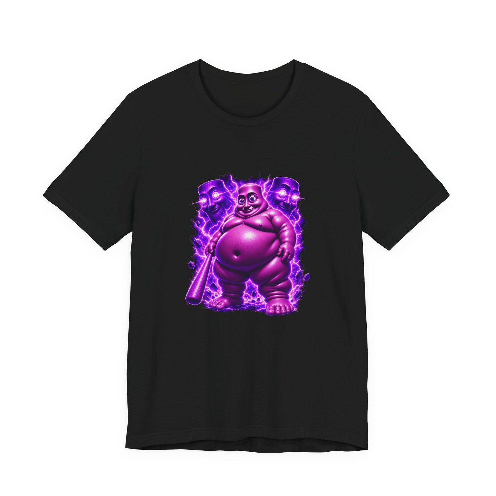 Fat Tung Sahur Purple Brainrot Unhinged Laser Beam Eyes Graphic Tee