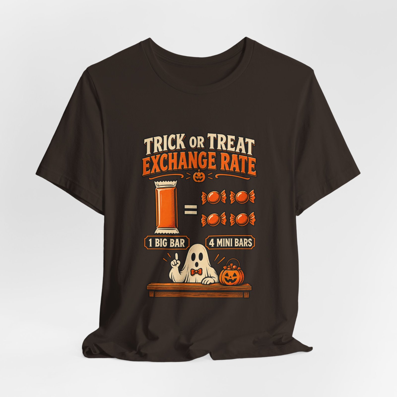 Trick Treat Candy Exchange Rate Halloween Graphic Tee - Image 12