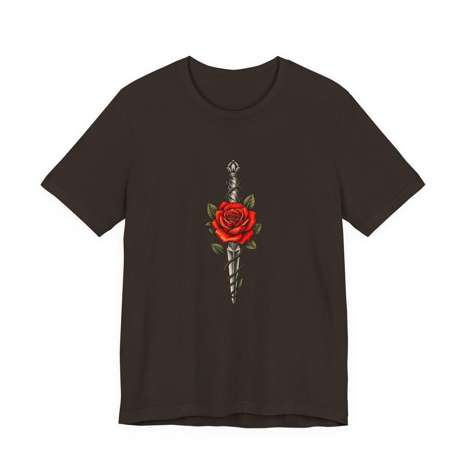 Rose Thorny Dagger Graphic Tee - Image 9