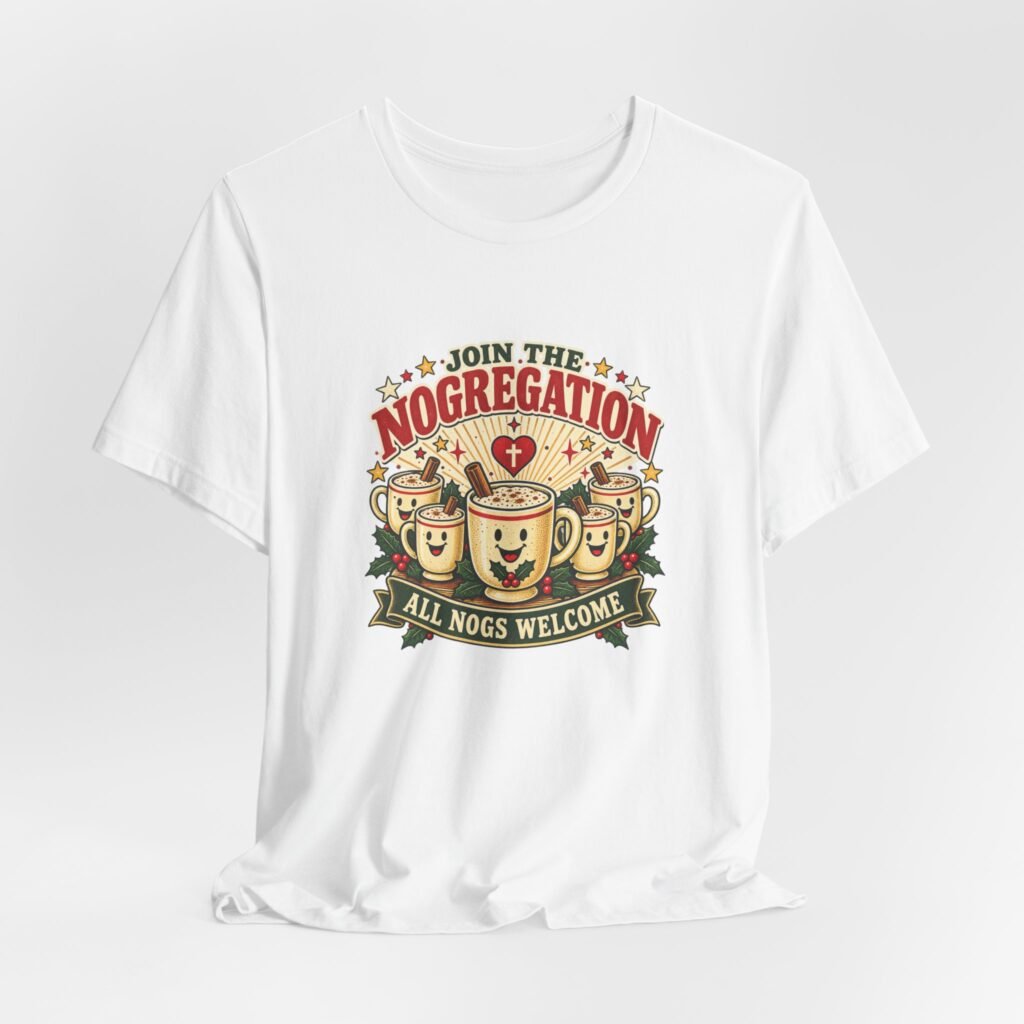 Join the Nogregation Eggnog Holiday Graphic
