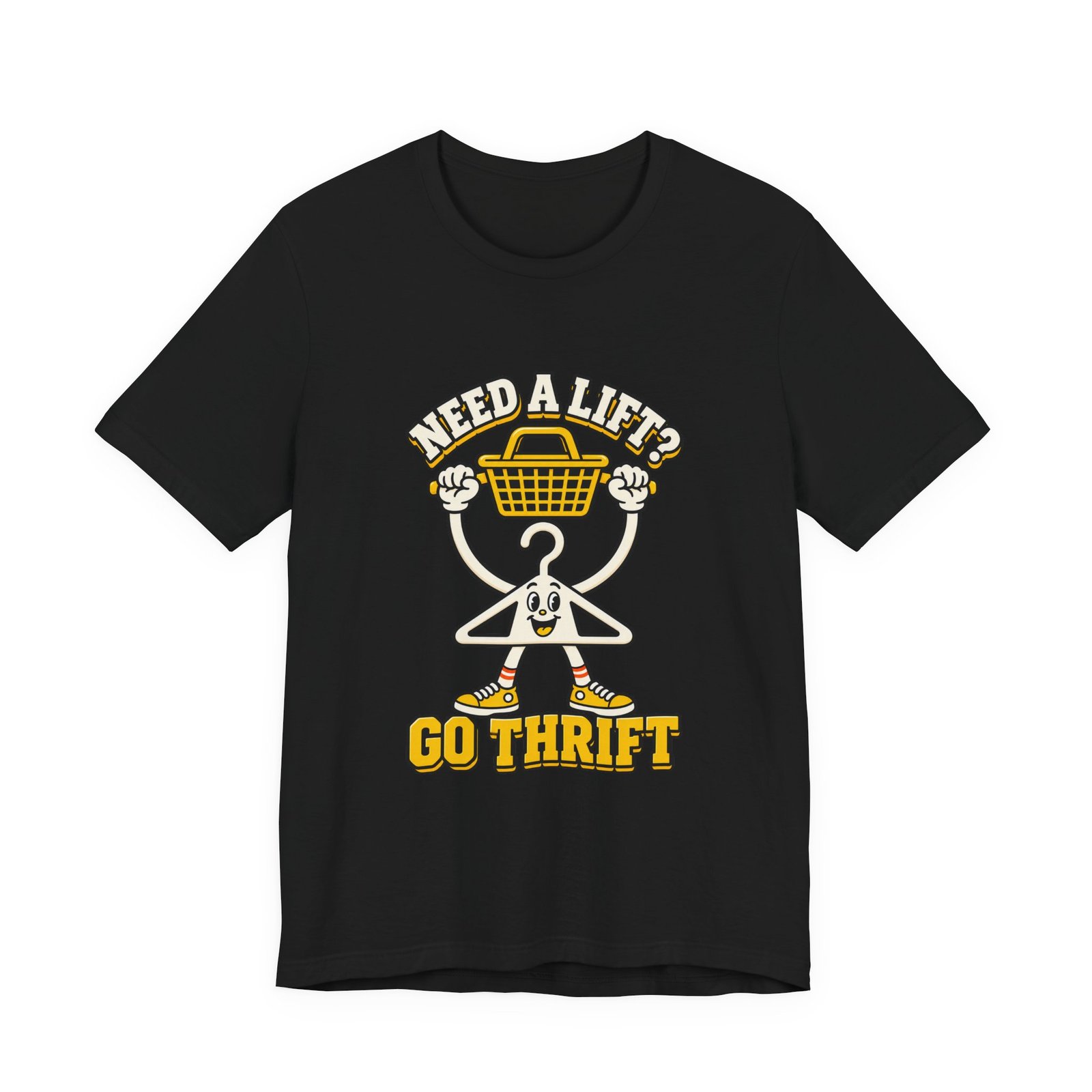 Need A Lift Go Thrift Clothes Hanger Pun - Image 13