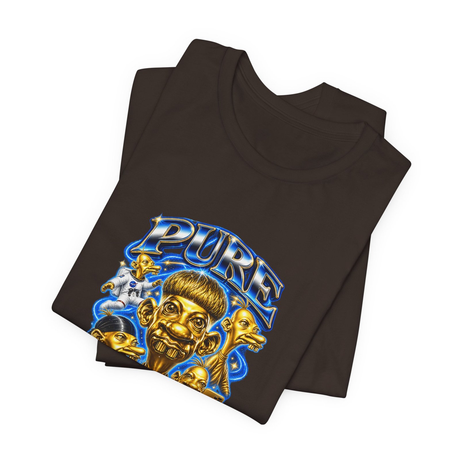 Pure Charisma Aura Neegy Cosmic Selfie Charisma Graphic Tee - Image 11