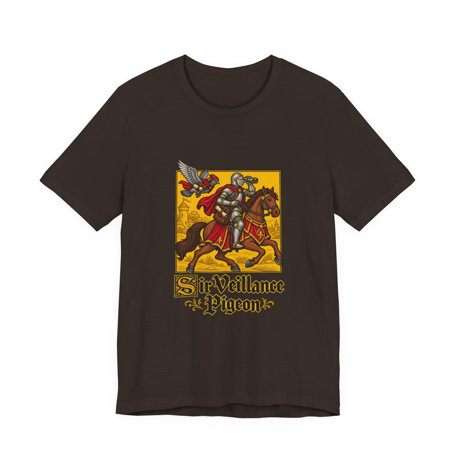 Sir Veillance Pigeon Medieval Knight Binoculars Design - Image 9