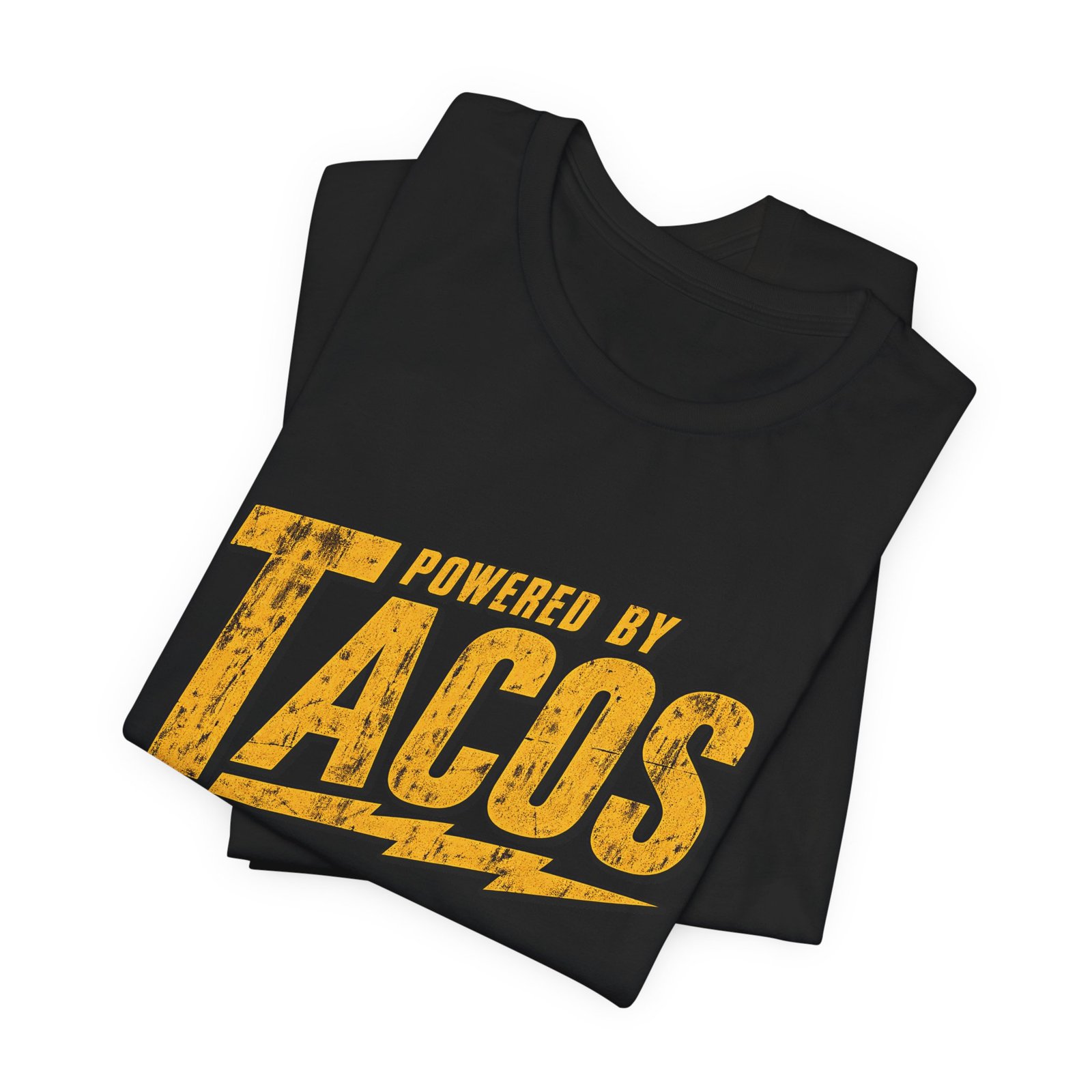 Powered By Tacos Funny Food Lover Quote Graphic Tee - Image 15