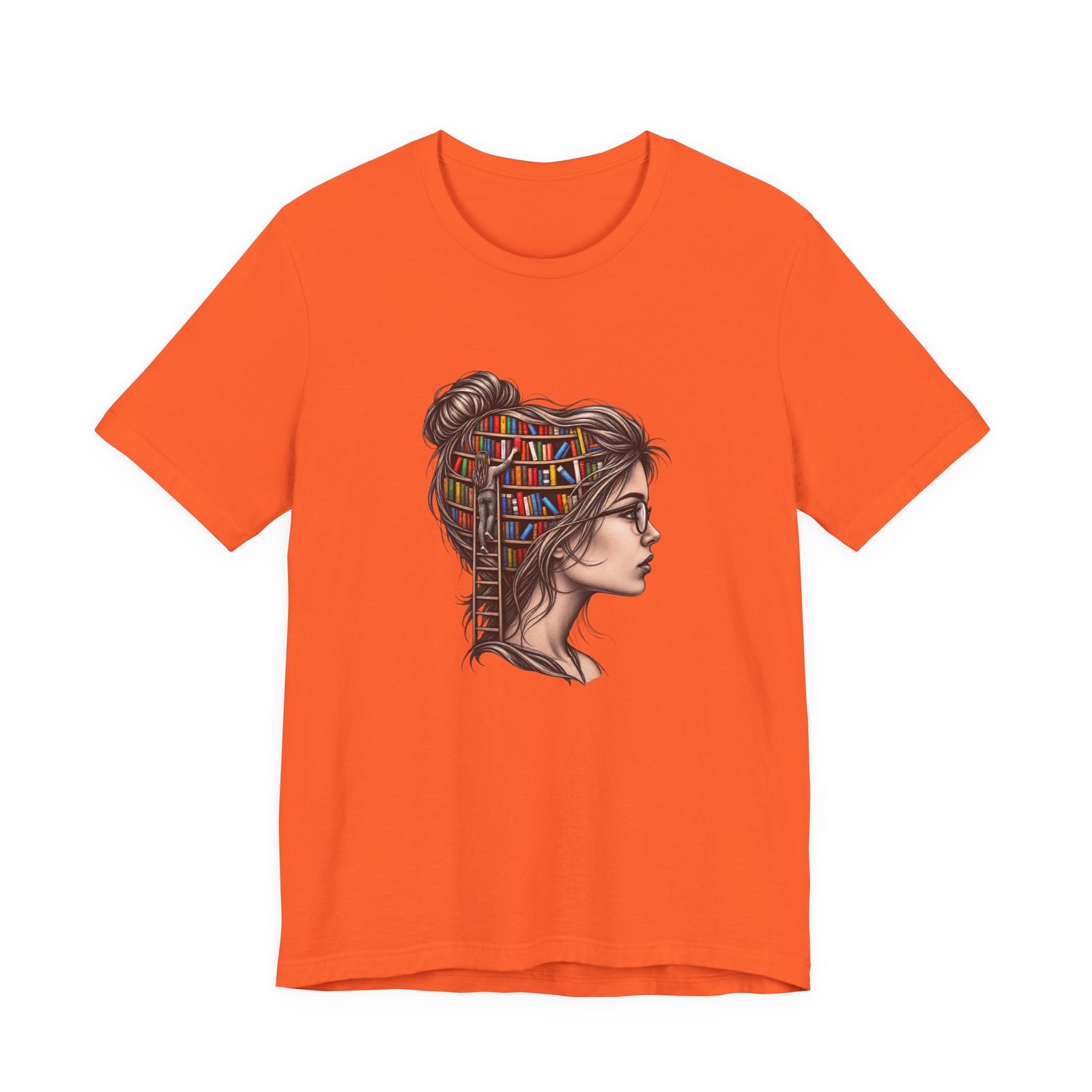 Library Mind Book Reader Graphic Tee - Image 5