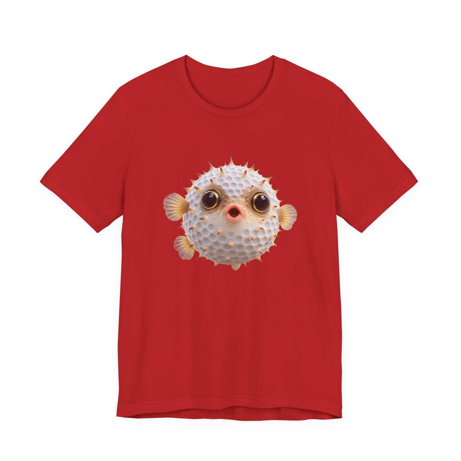 Golf Ball Pufferfish Graphic Tee - Image 45