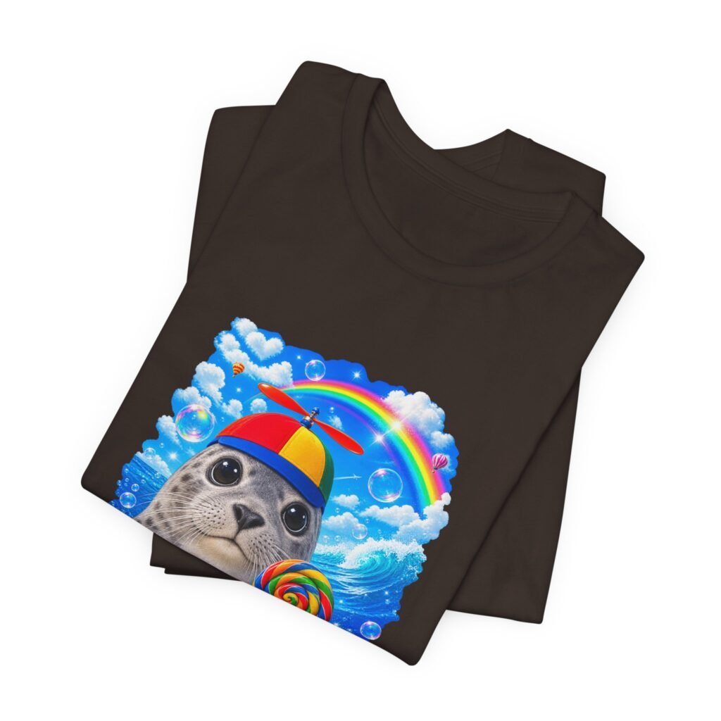 Seal With Propeller Cap And Lollipop Hopecore Graphic Tee