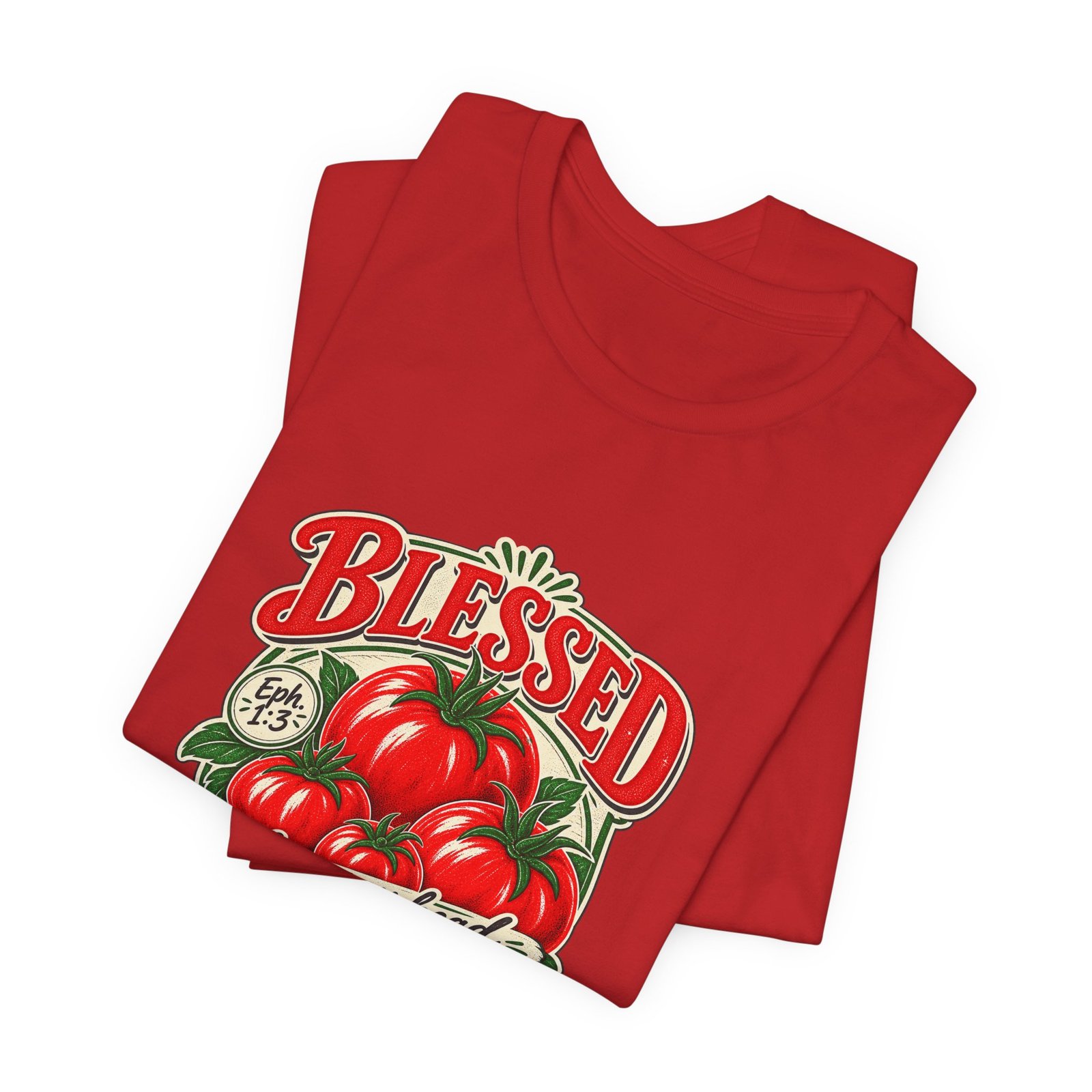 Blessed From My Head To-Ma-Toes Tomato Pun Graphic Tee - Image 47